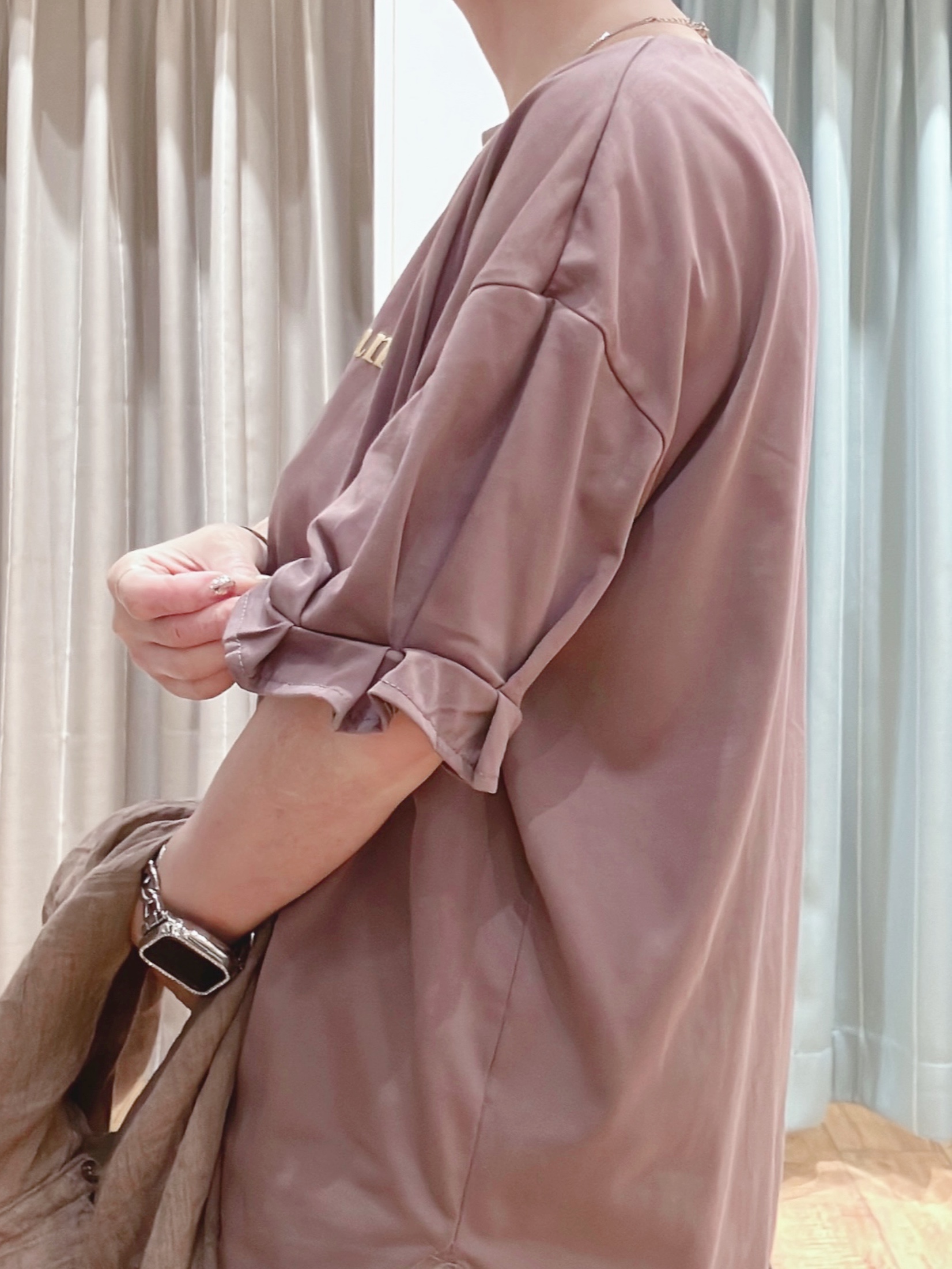 aaamiさんの「SHOO･LA･RUE｜【体型カバー】ふんわり質感 やわらかこなれシアーシャツ」を使ったコーディネート