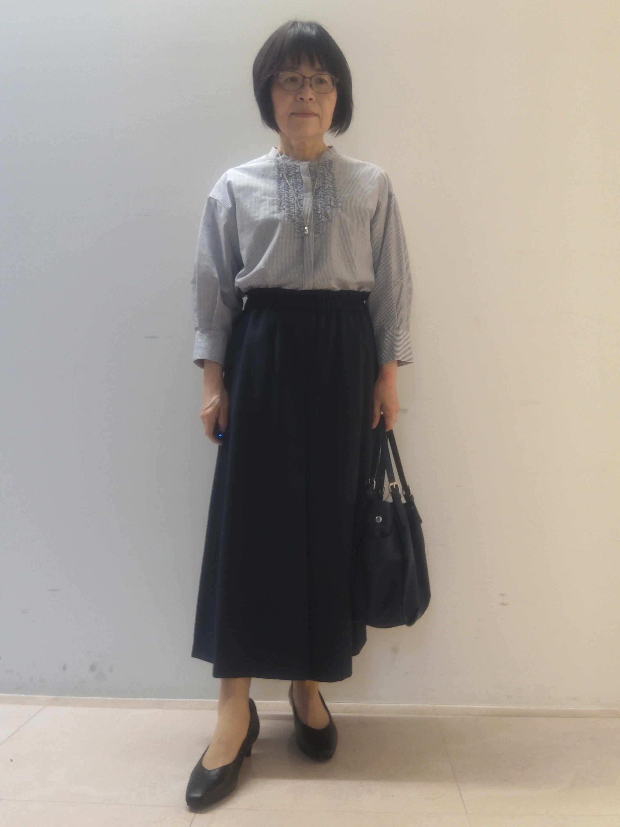 tokuさんの「Reflect｜【接触冷感】八分袖フロントフリルブラウス」を使ったコーディネート