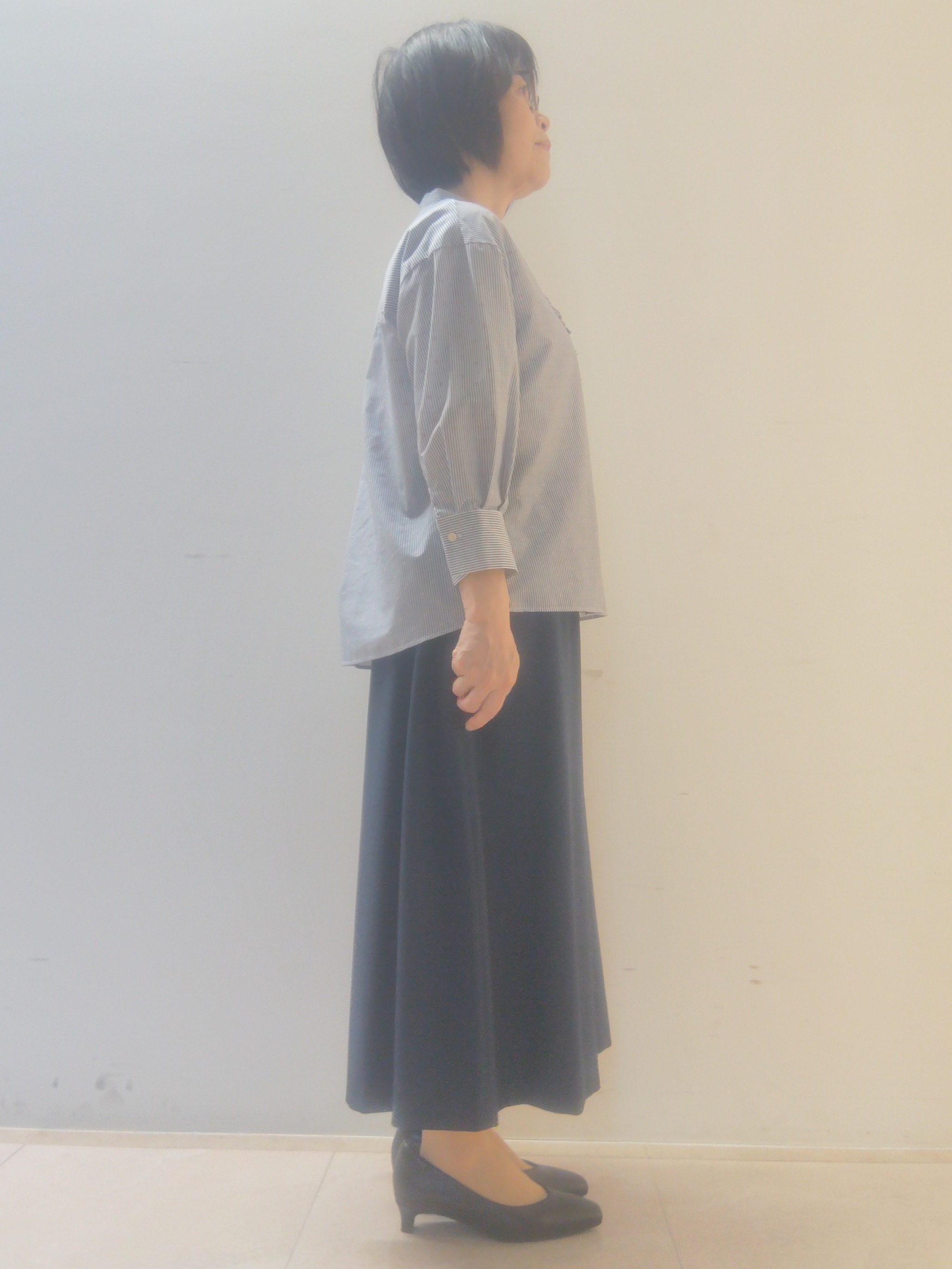tokuさんの「Reflect｜【接触冷感】八分袖フロントフリルブラウス」を使ったコーディネート
