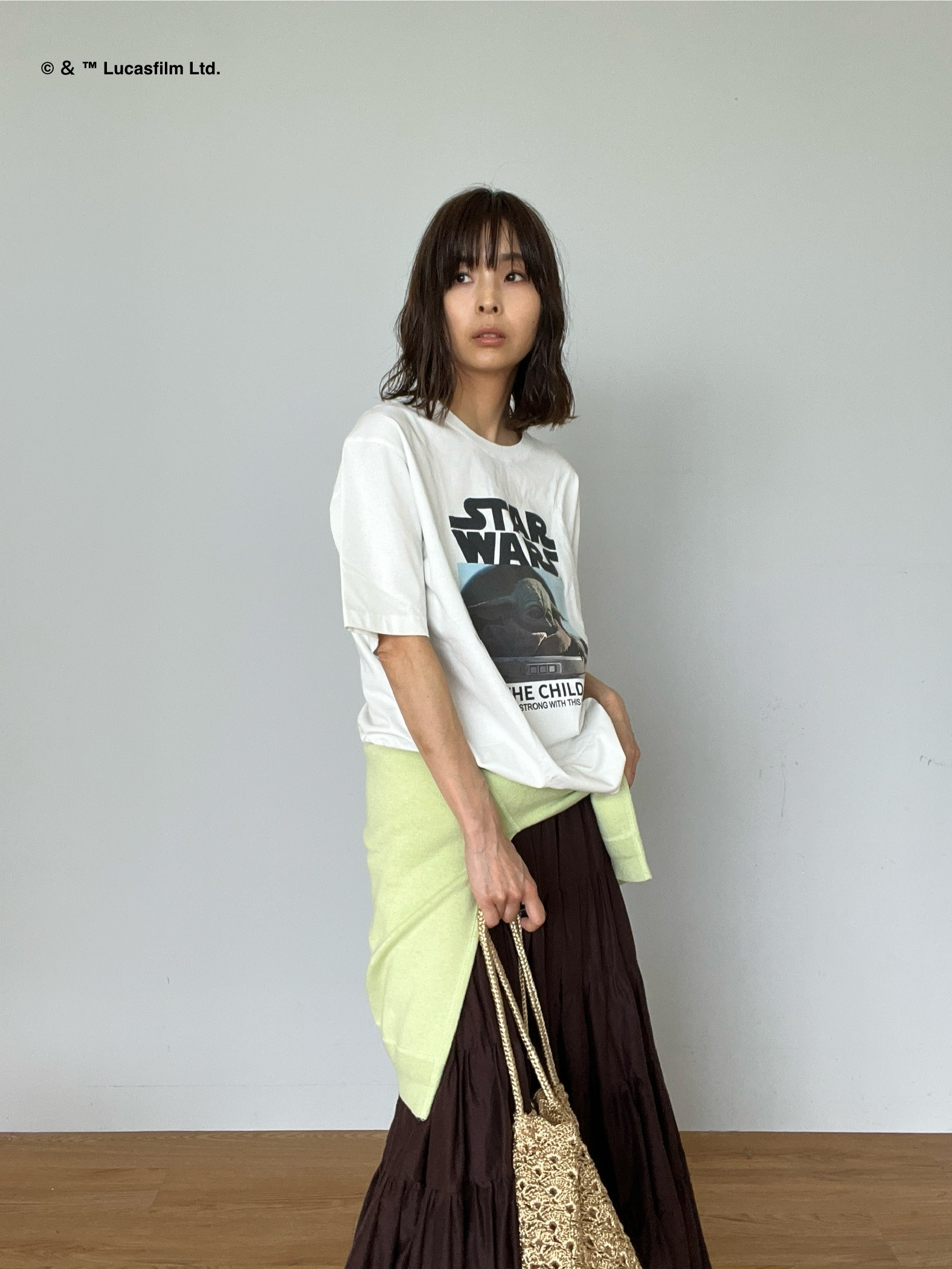 misaさんの「DRESSTERIOR｜【接触冷感】STAR WARS カプセルグローグTシャツ」を使ったコーディネート