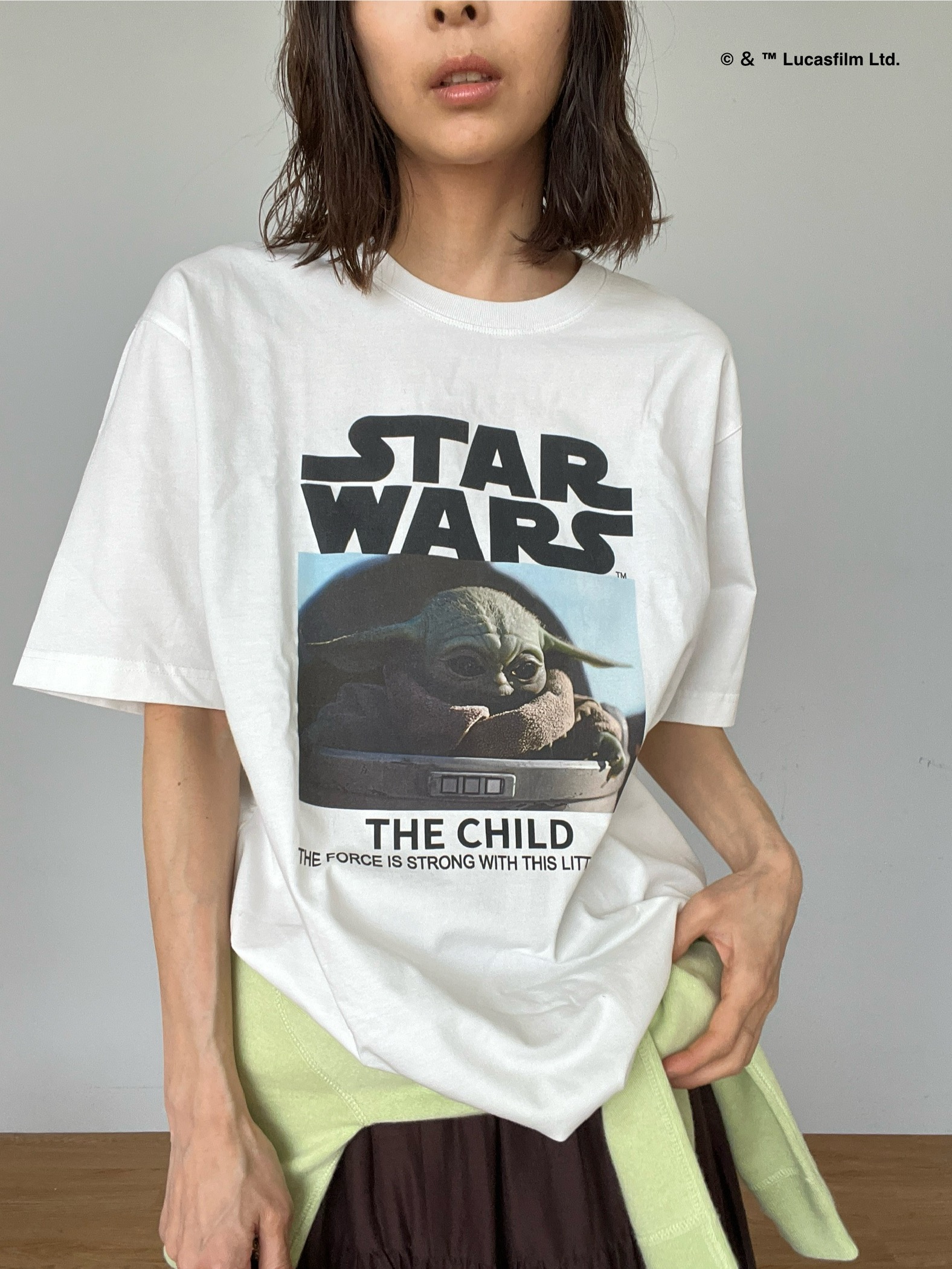 misaさんの「DRESSTERIOR｜【接触冷感】STAR WARS カプセルグローグTシャツ」を使ったコーディネート