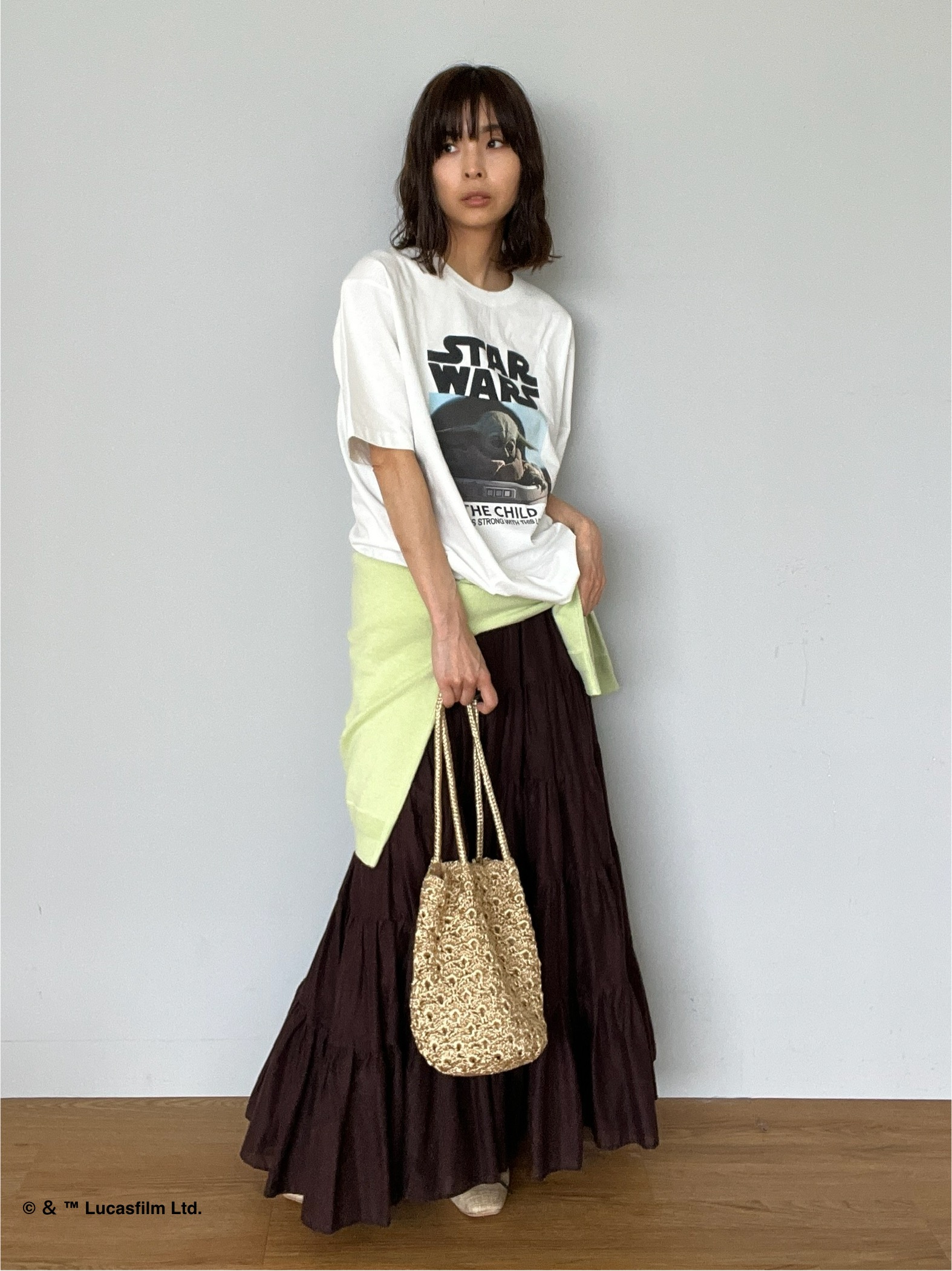 misaさんの「DRESSTERIOR｜【接触冷感】STAR WARS カプセルグローグTシャツ」を使ったコーディネート
