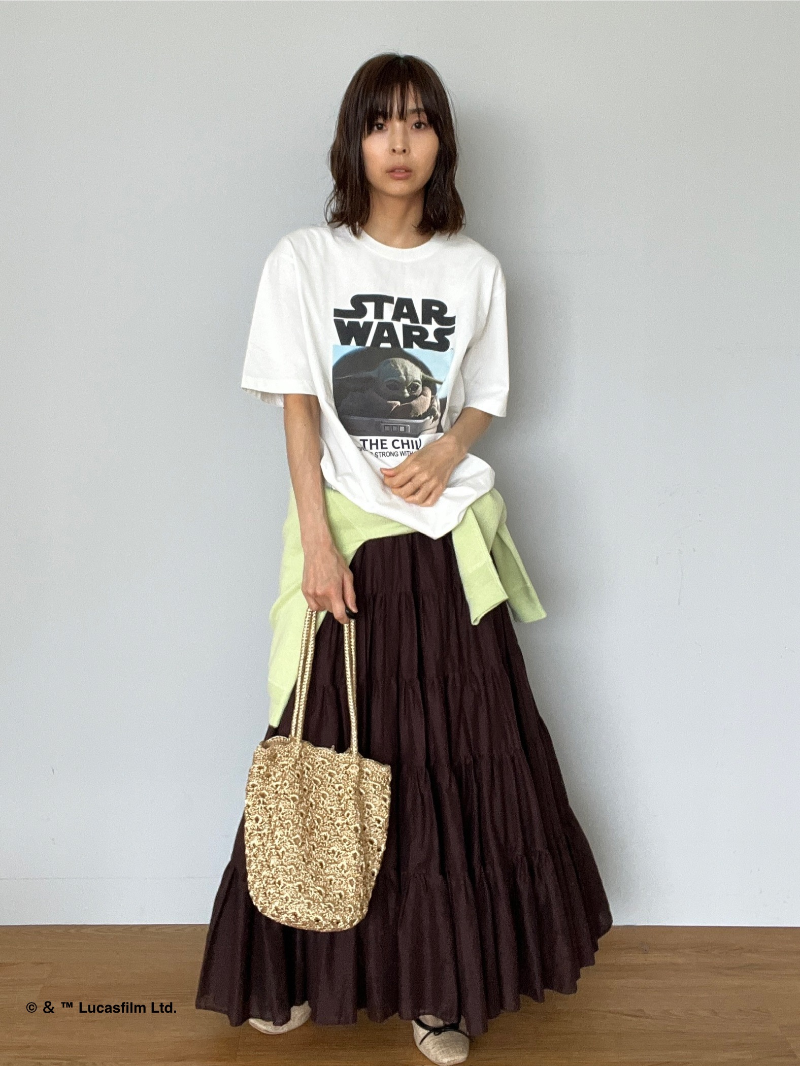 misaさんの「DRESSTERIOR｜【接触冷感】STAR WARS カプセルグローグTシャツ」を使ったコーディネート