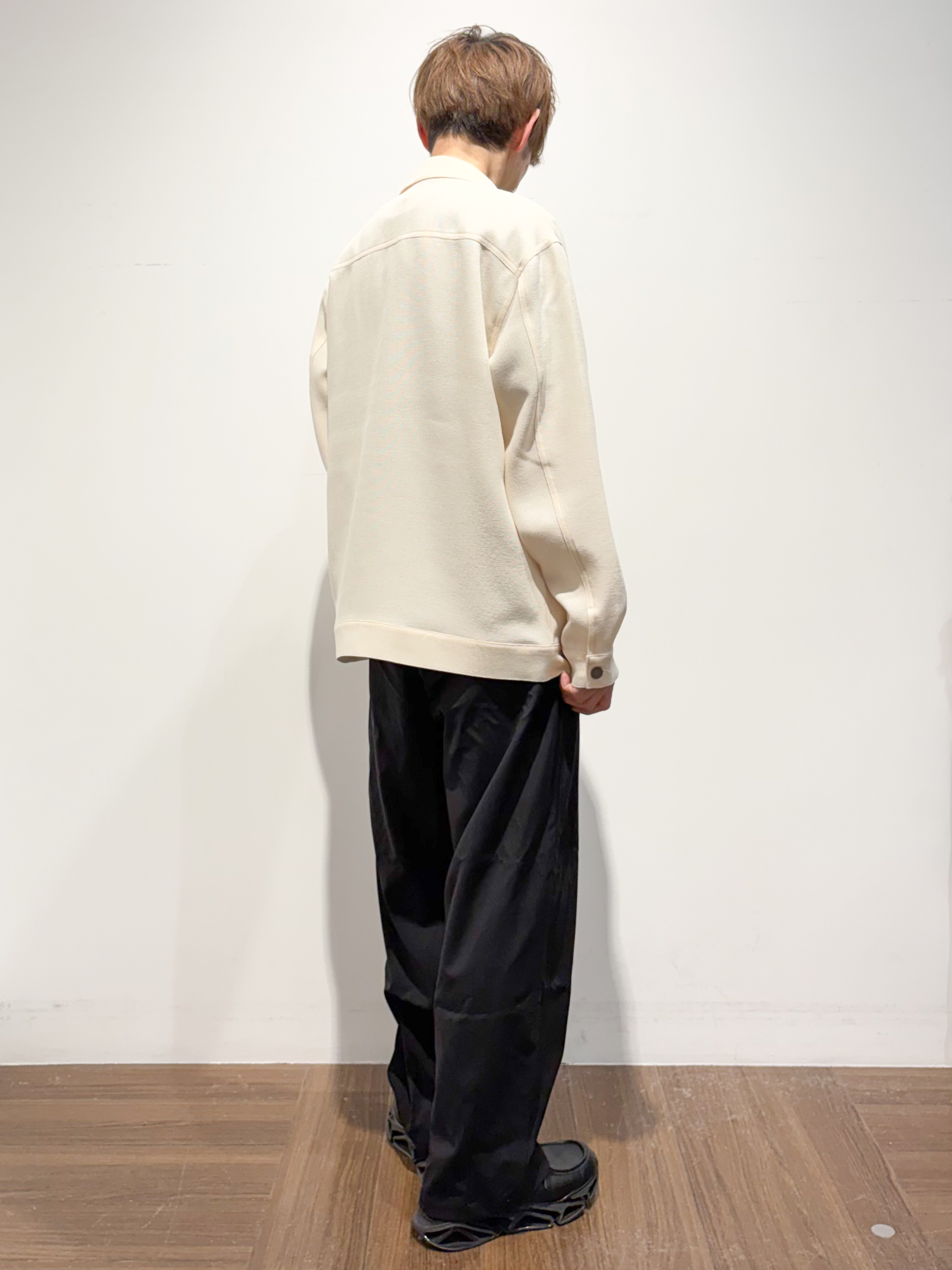 つーじーさんの「THE SHOP TK｜パナマメッシュ シャツブルゾン 洗濯機OK／セットアップ可」を使ったコーディネート