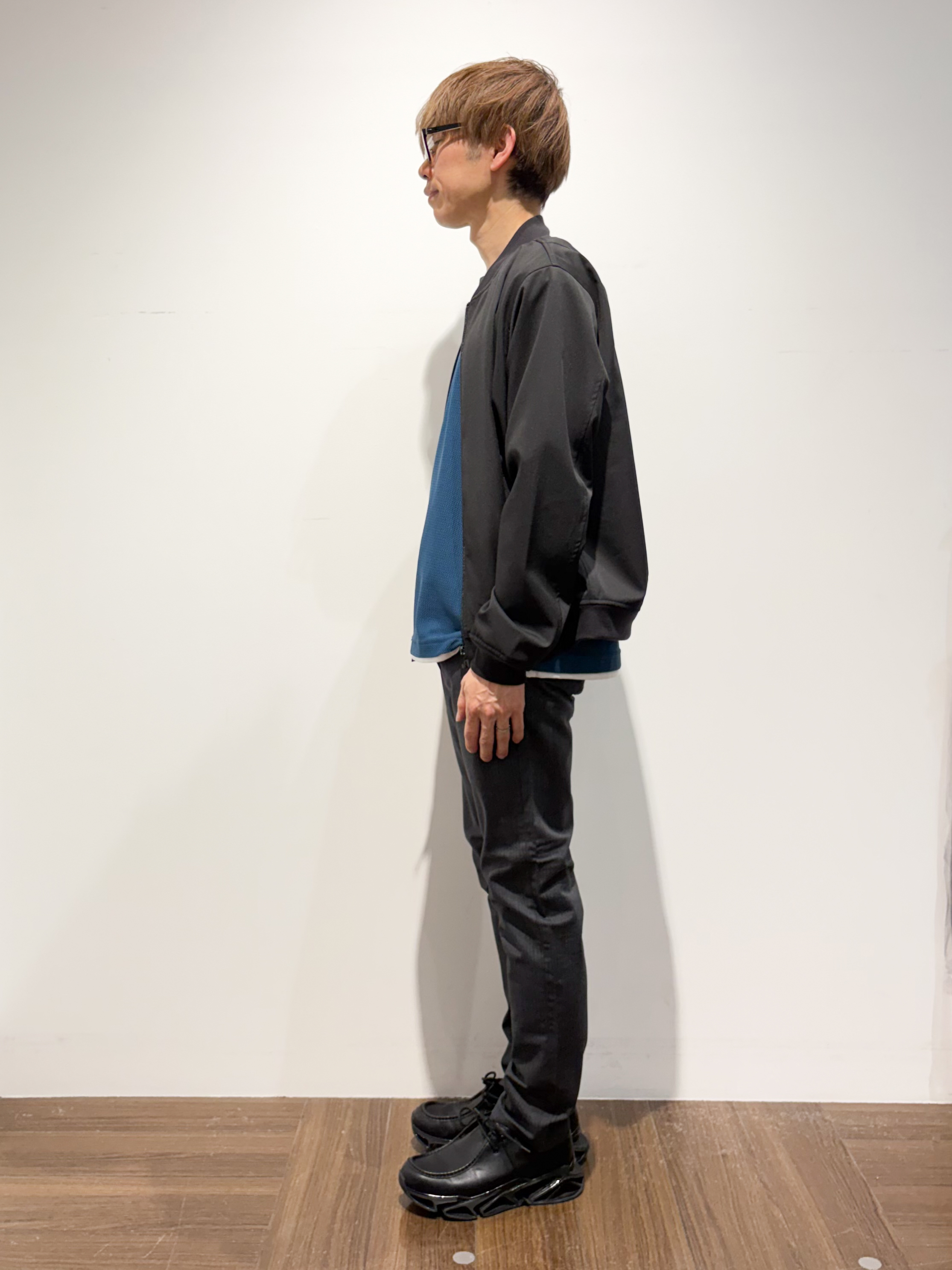 つーじーさんの「THE SHOP TK｜FLEX LINE ストレッチリブブルゾン　ストレッチ/防シワ/マシンウォッシャブル/セットアップ可」を使ったコーディネート