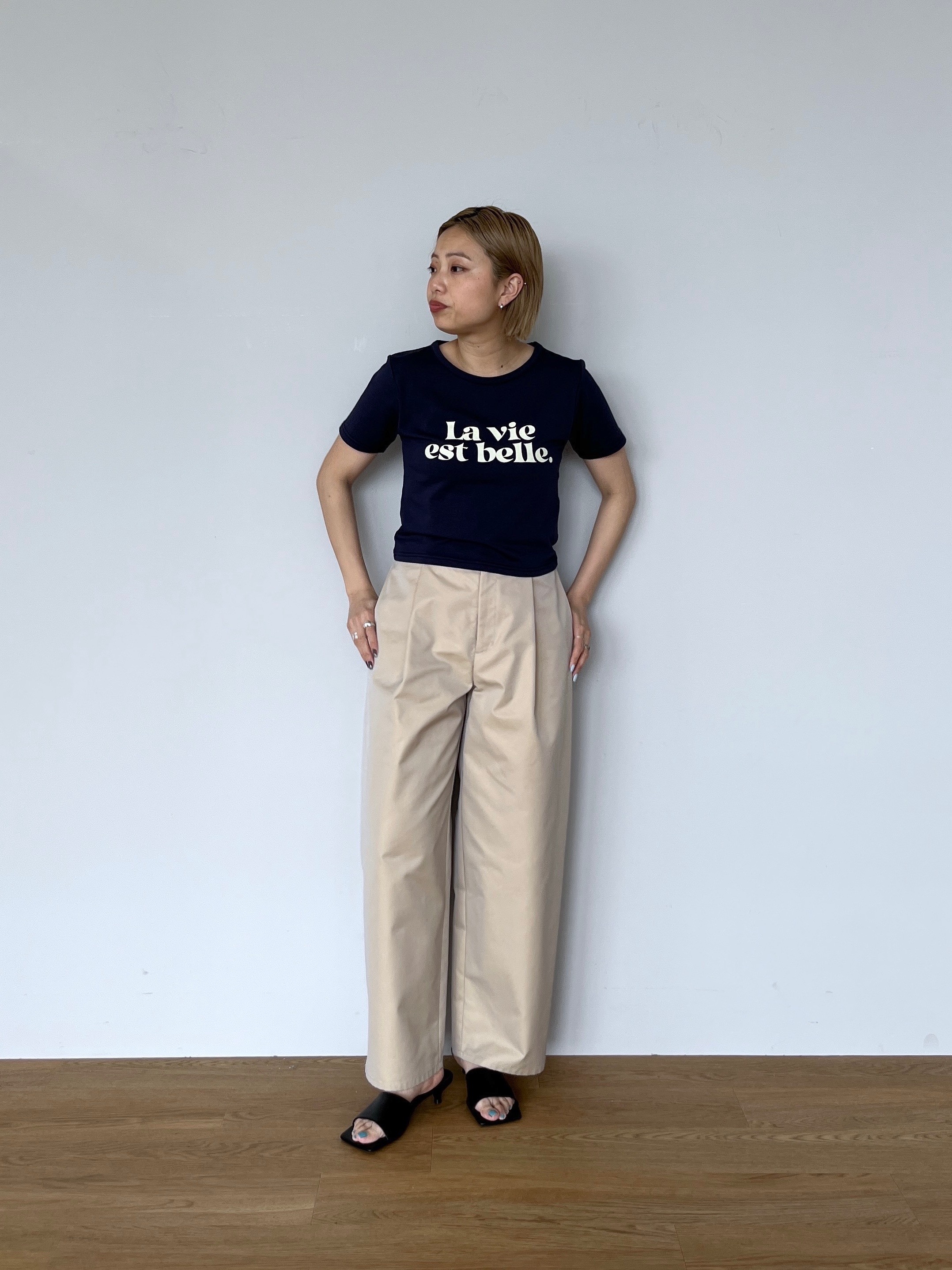 Harukaさんの「INDIVI｜イレギュラーヘムレースキャミ」を使ったコーディネート