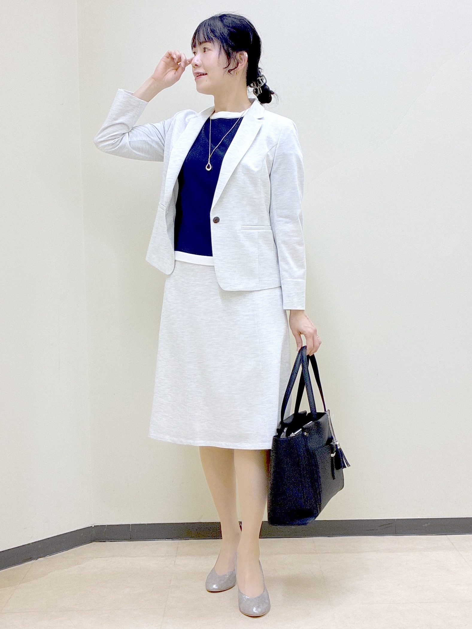  beni_gingerさんの「Reflect｜【SS-4Lサイズ／UVカット／接触冷感】匠ジャケット／ベーシックテーラード」を使ったコーディネート