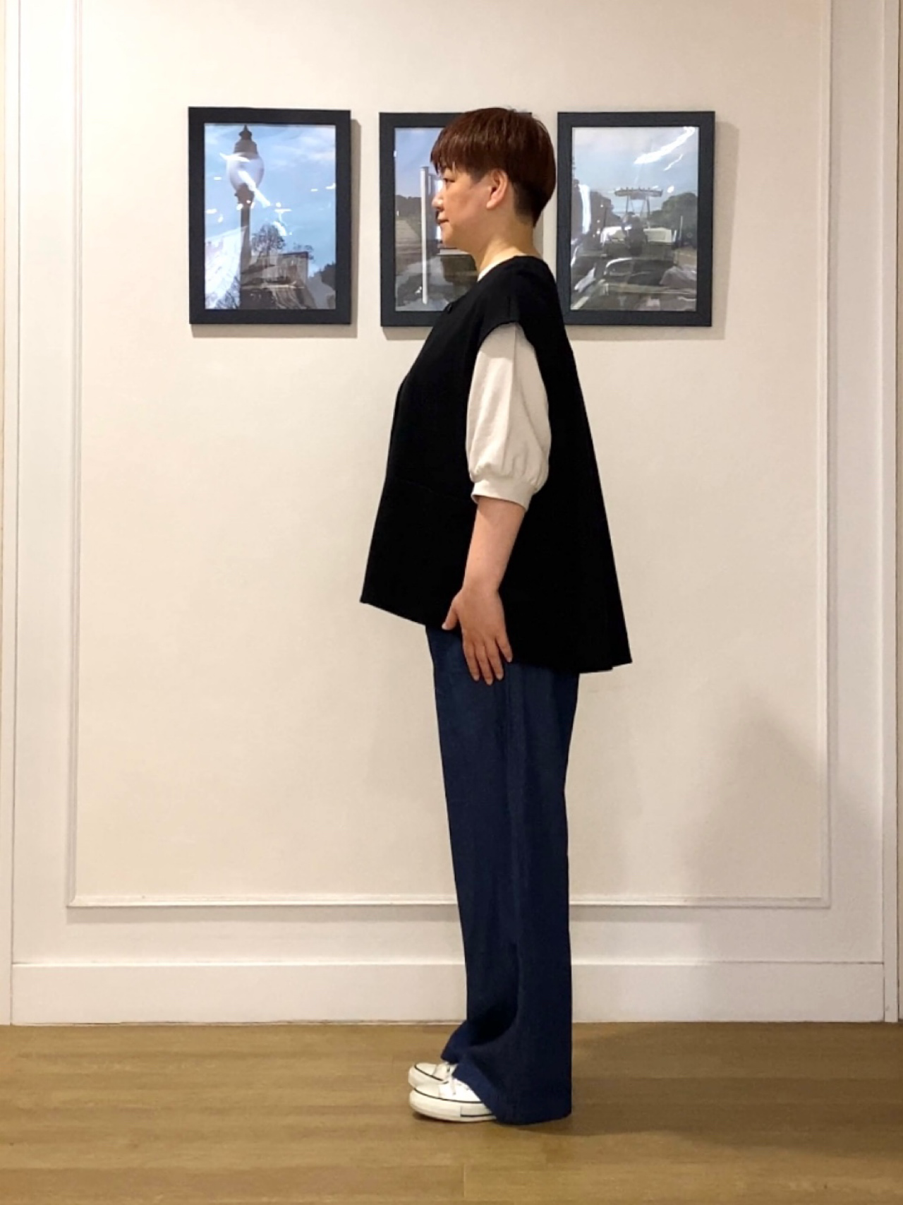 Hiroさんの「Dessin｜【洗える】ポンチジレ」を使ったコーディネート