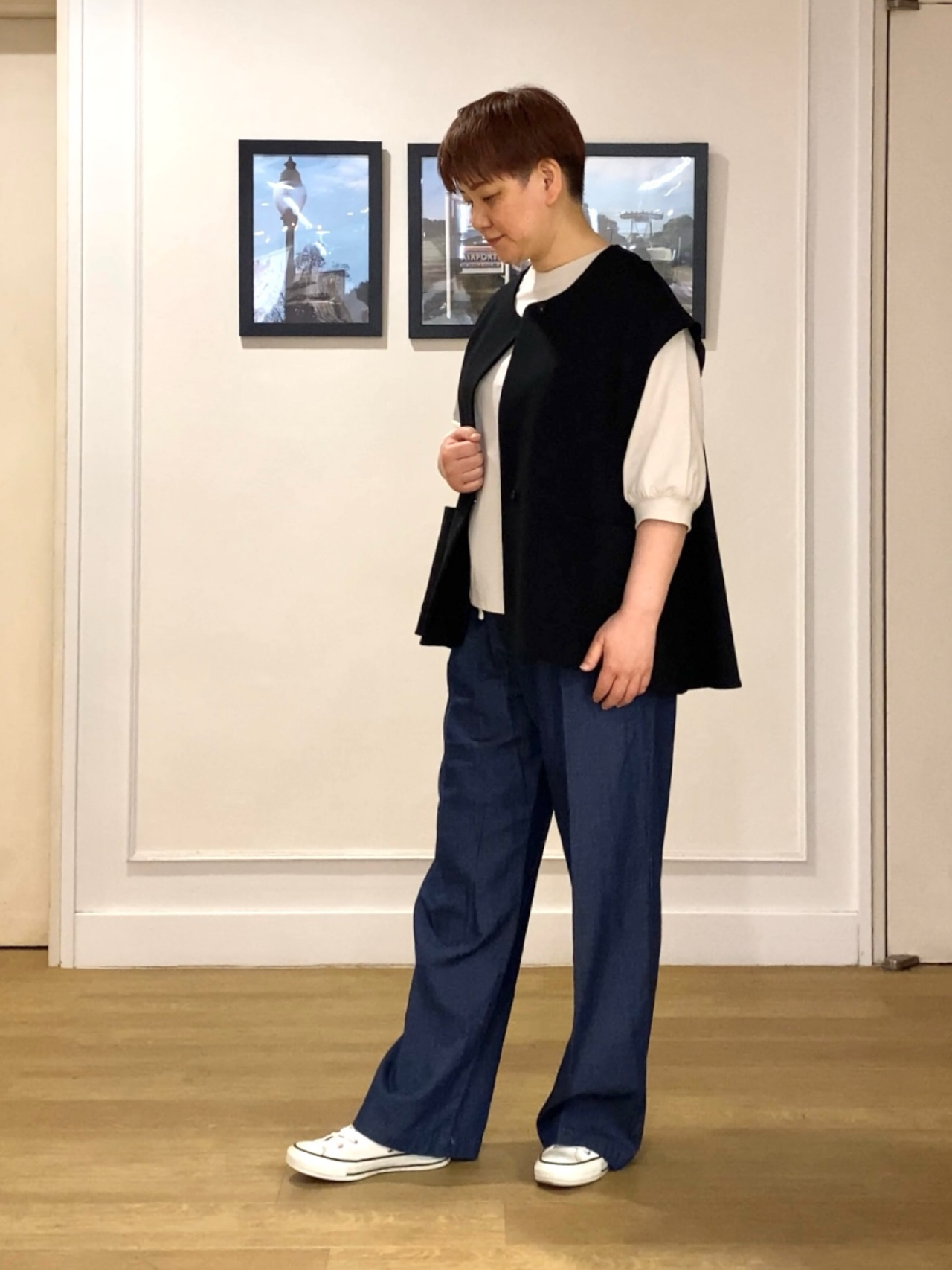 Hiroさんの「Dessin｜【洗える】ポンチジレ」を使ったコーディネート