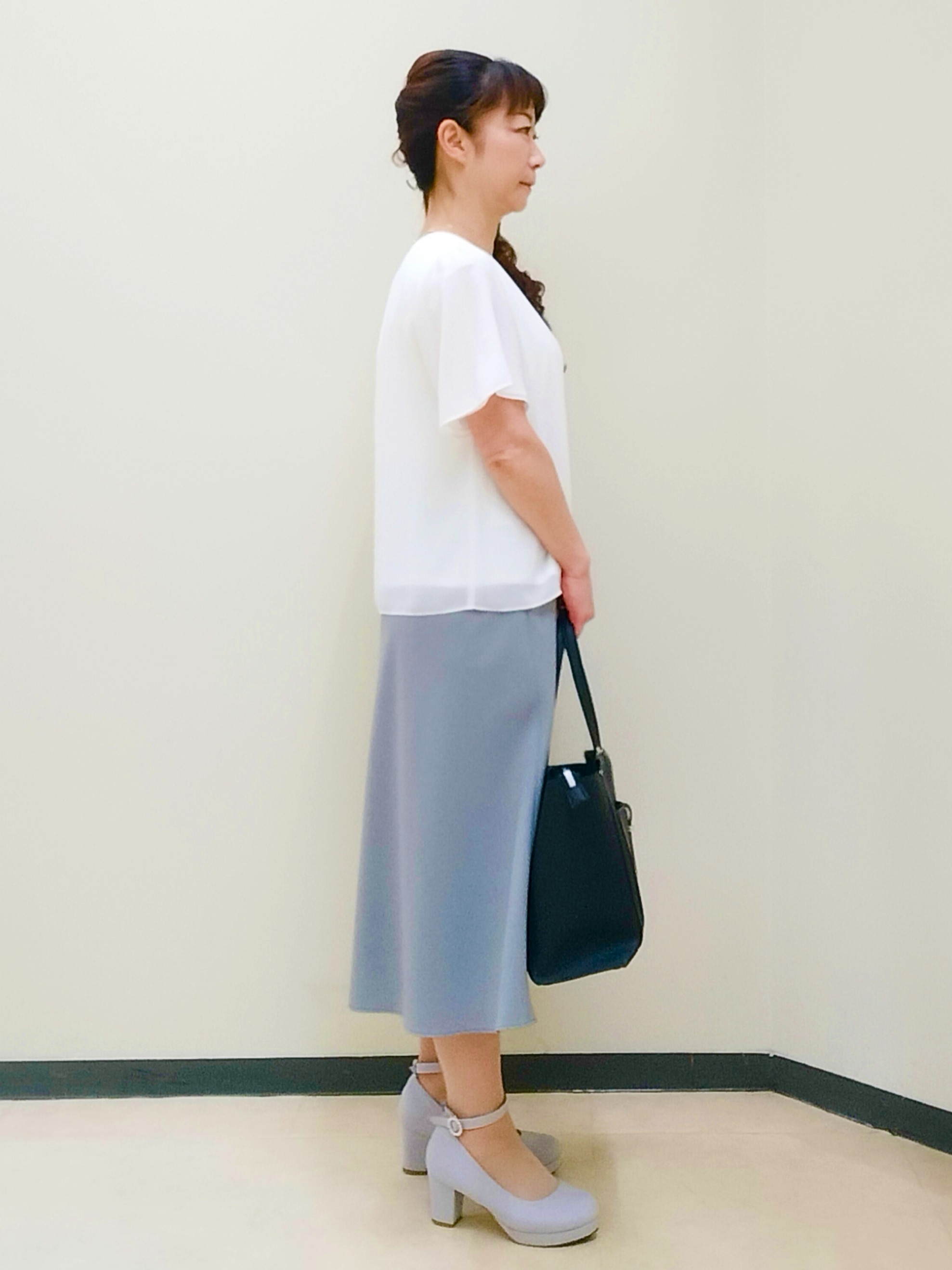 花さんの「Reflect｜【吸水速乾／セットアップ可】ノーカラージャケット」を使ったコーディネート