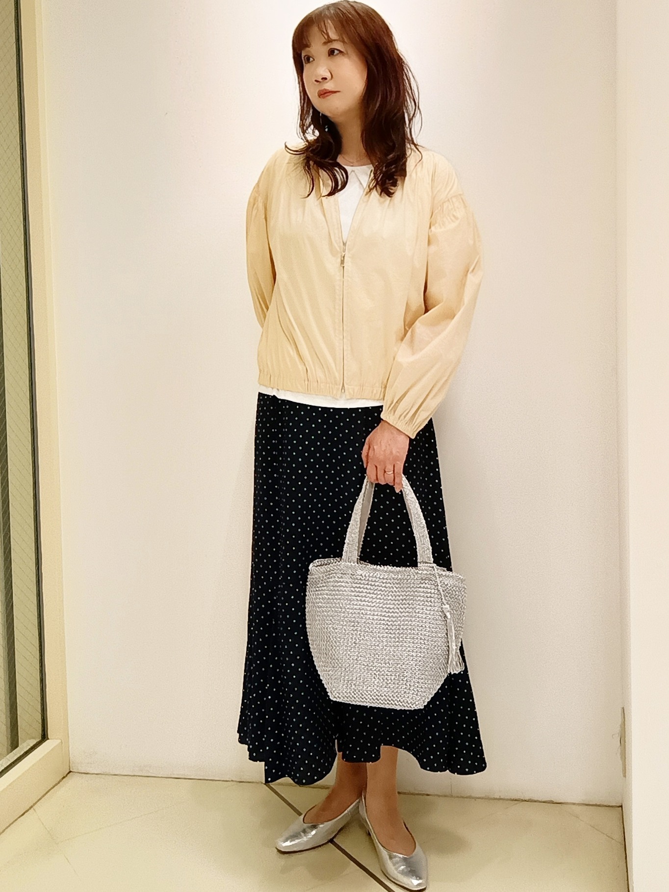 Mayさんの「Reflect｜フロントファスナーシアーブルゾン」を使ったコーディネート