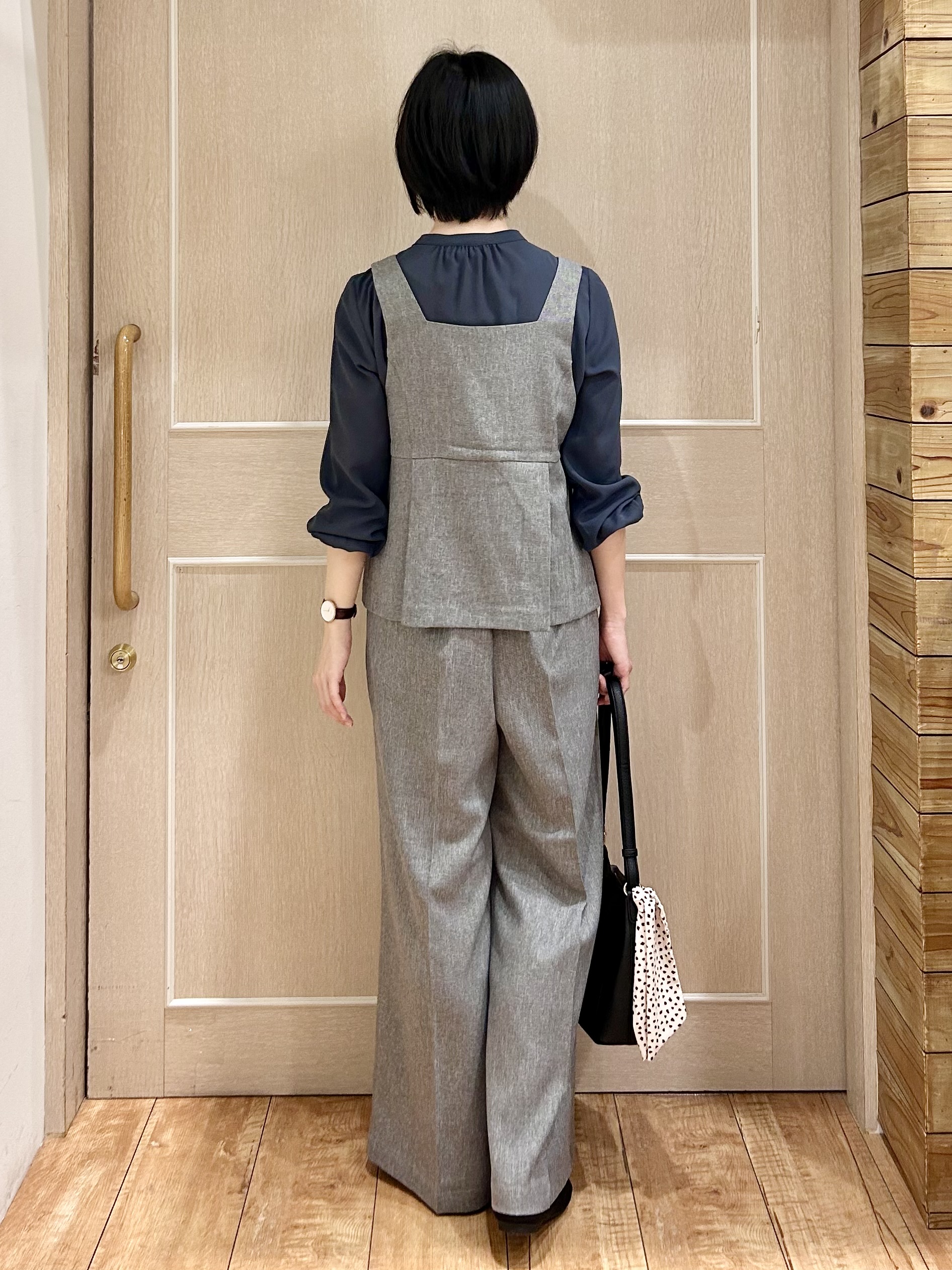 ちぐささんの「SHOO･LA･RUE｜【2点セット/S-LL】着回し力も抜群 着るだけで決まる大人上品セットアップ」を使ったコーディネート