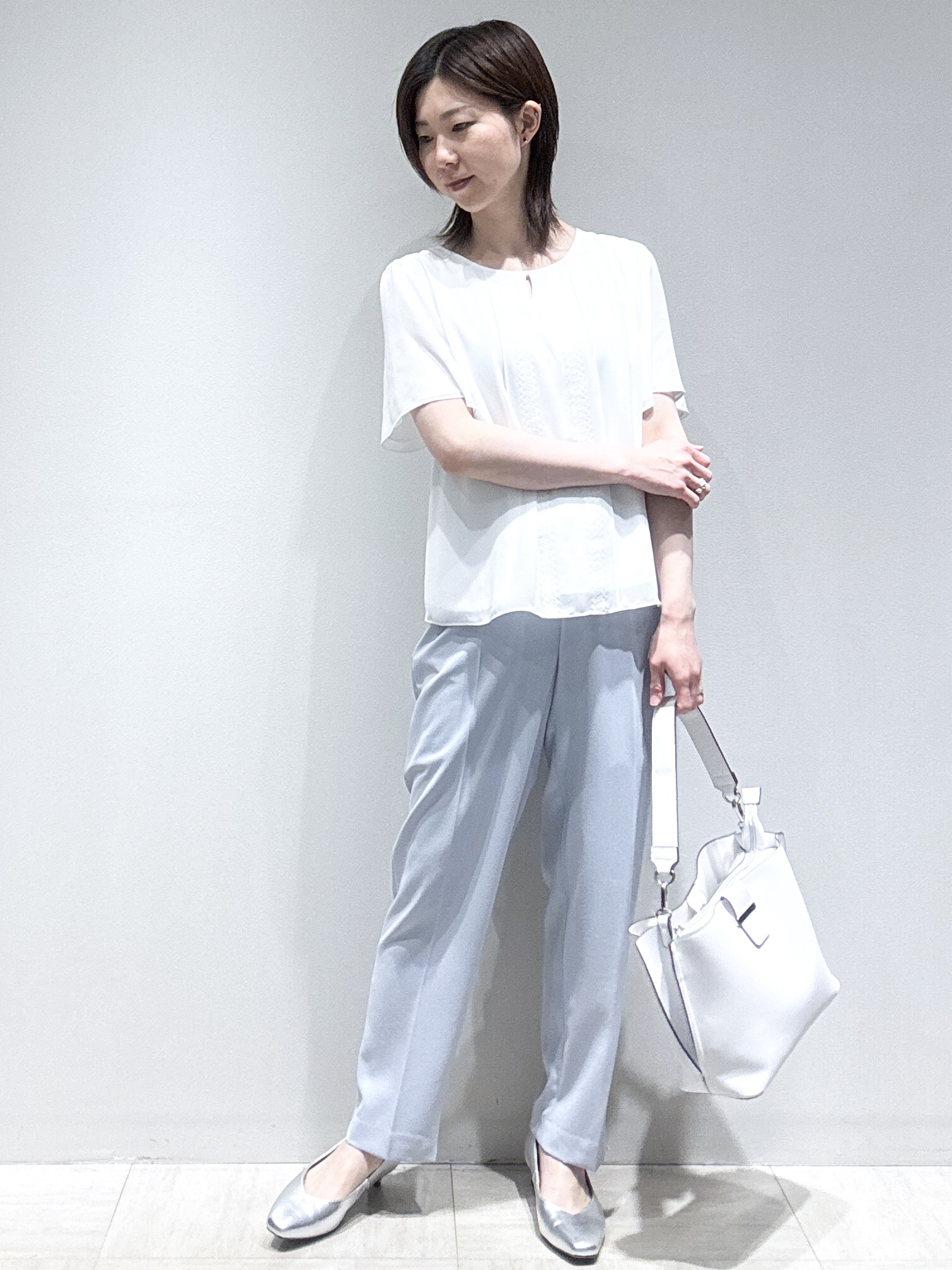 まちこさんの「Reflect｜【UVカット／接触冷感／セットアップ可】テーラードジャケット」を使ったコーディネート
