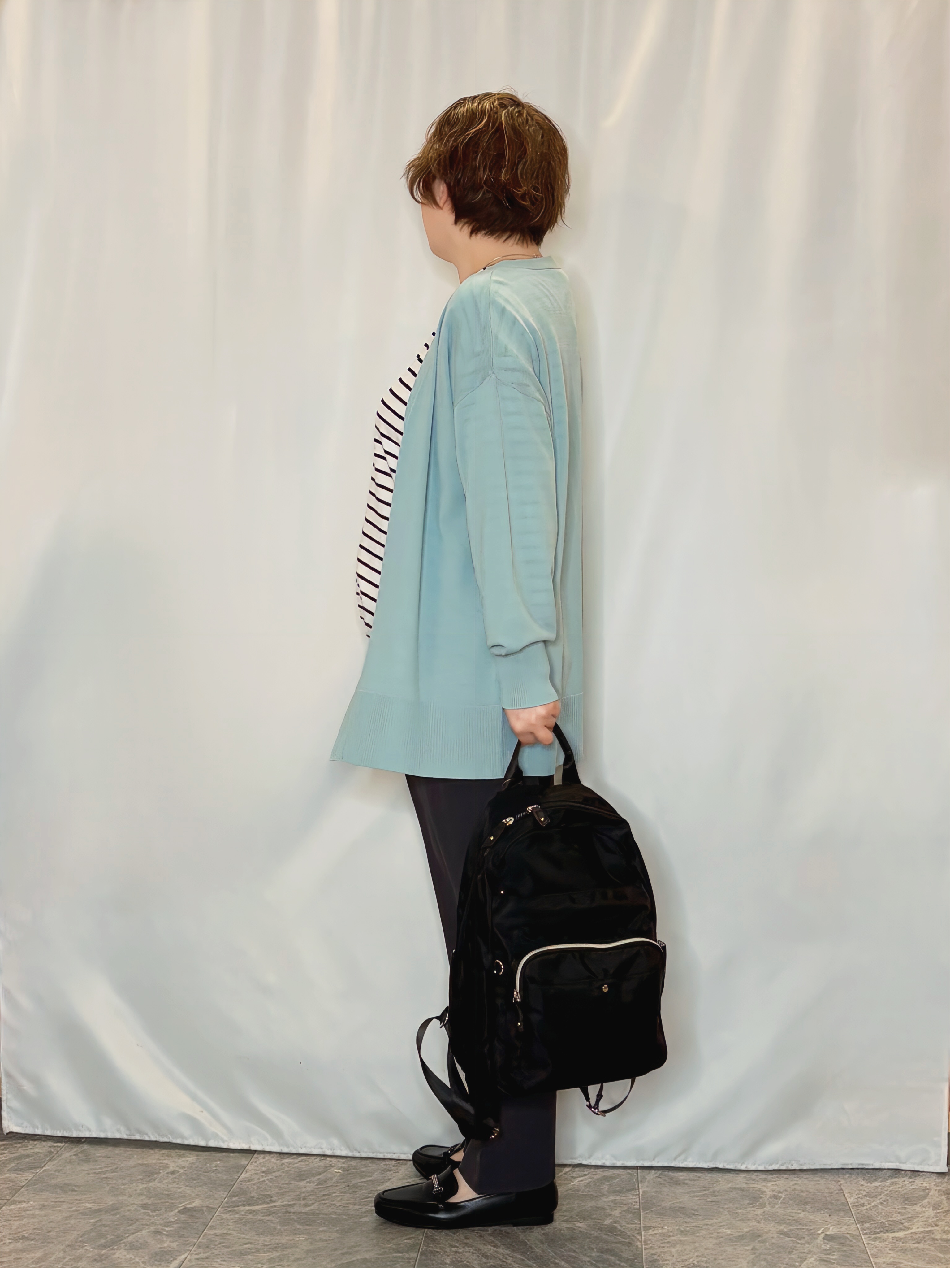 たみさんの「SHOO･LA･RUE｜【洗濯機可/ひんやり/UV】さらっとしたタッチが心地よい ミドルカーディガン」を使ったコーディネート