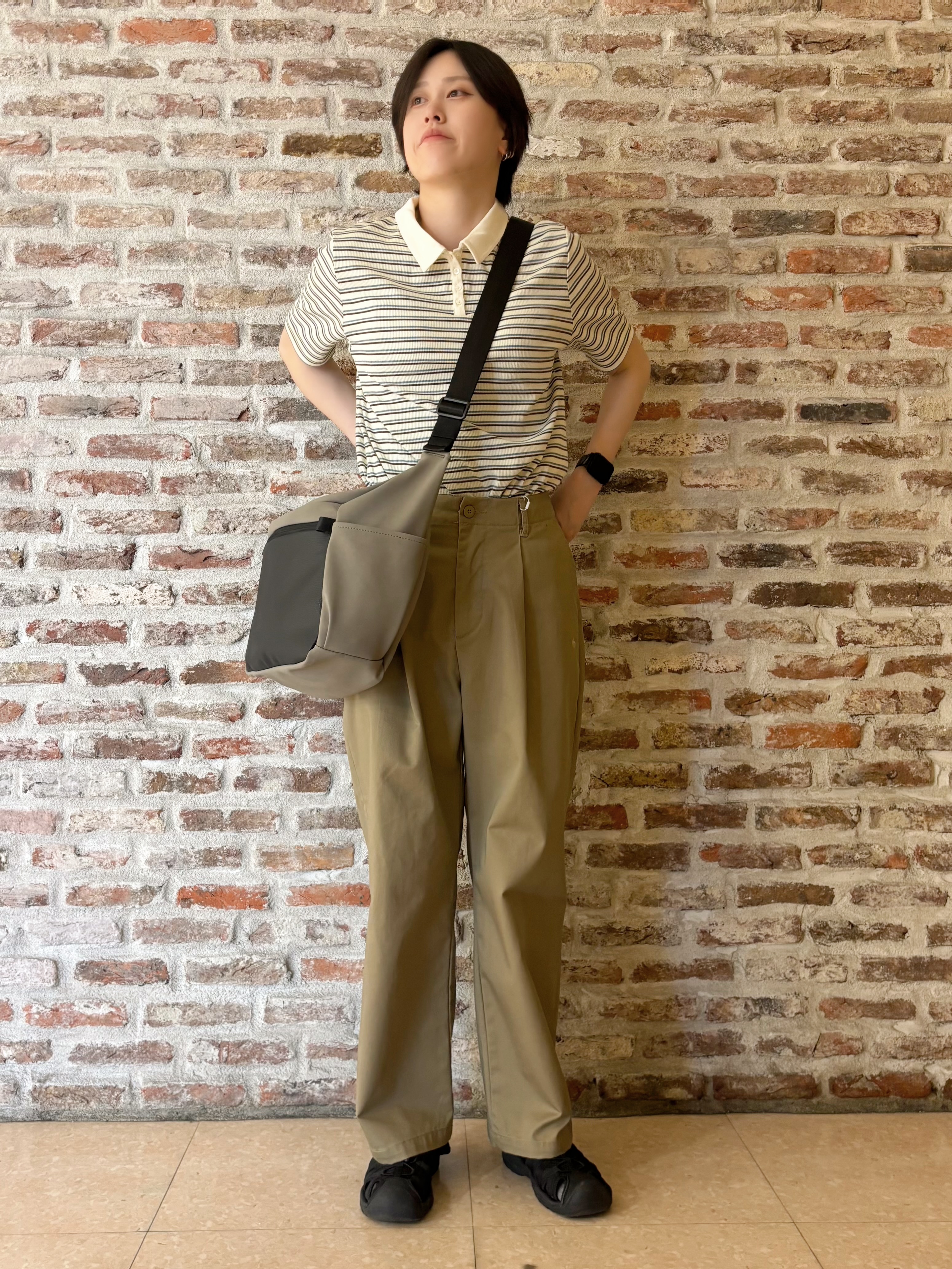 しばさんの「THE SHOP TK｜【POLO BCS 別注】チノパンツ」を使ったコーディネート