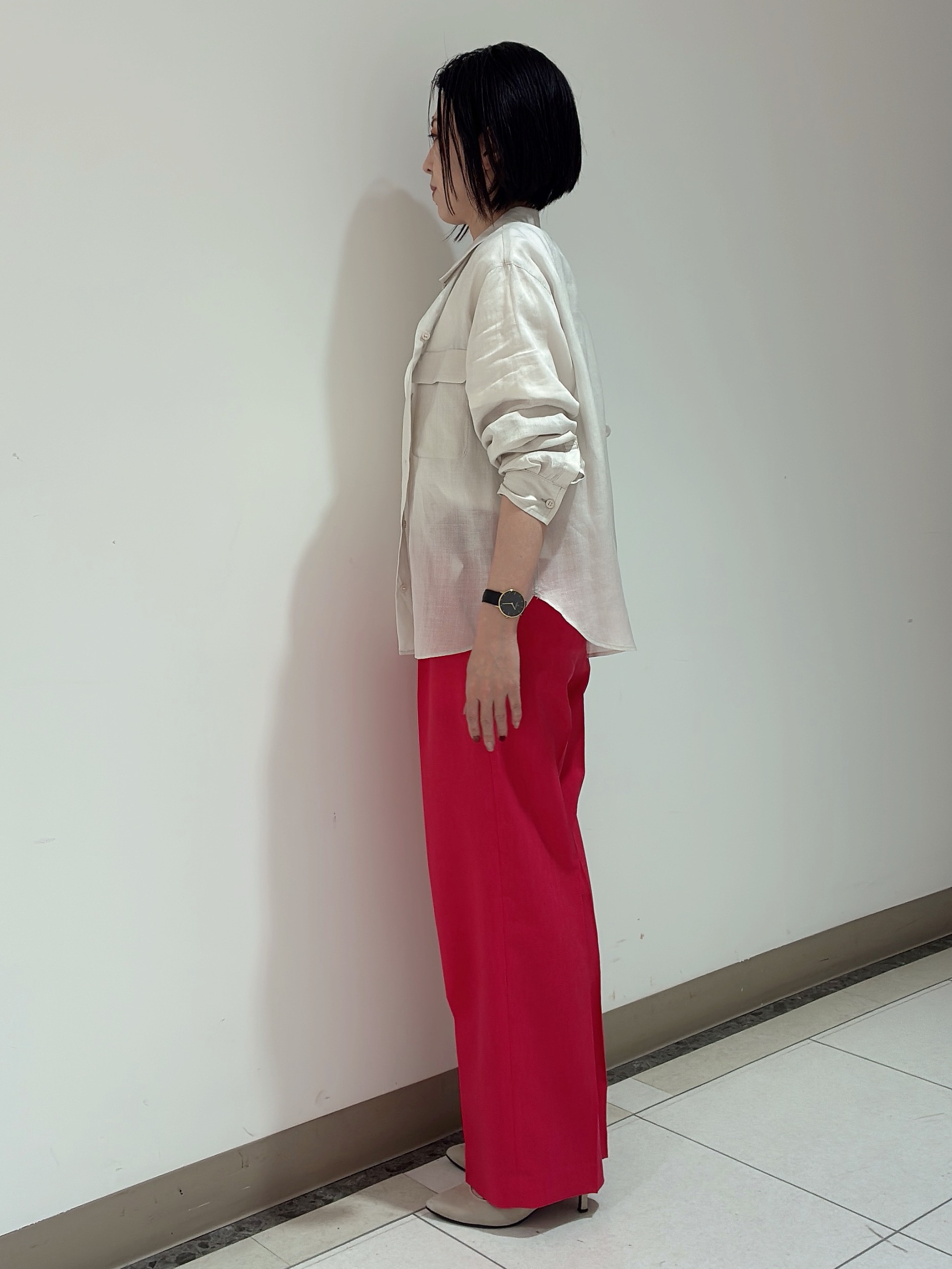 環さんの「UNTITLED｜【古畑星夏さん着用/接触冷感】ドライタッチシャツ」を使ったコーディネート