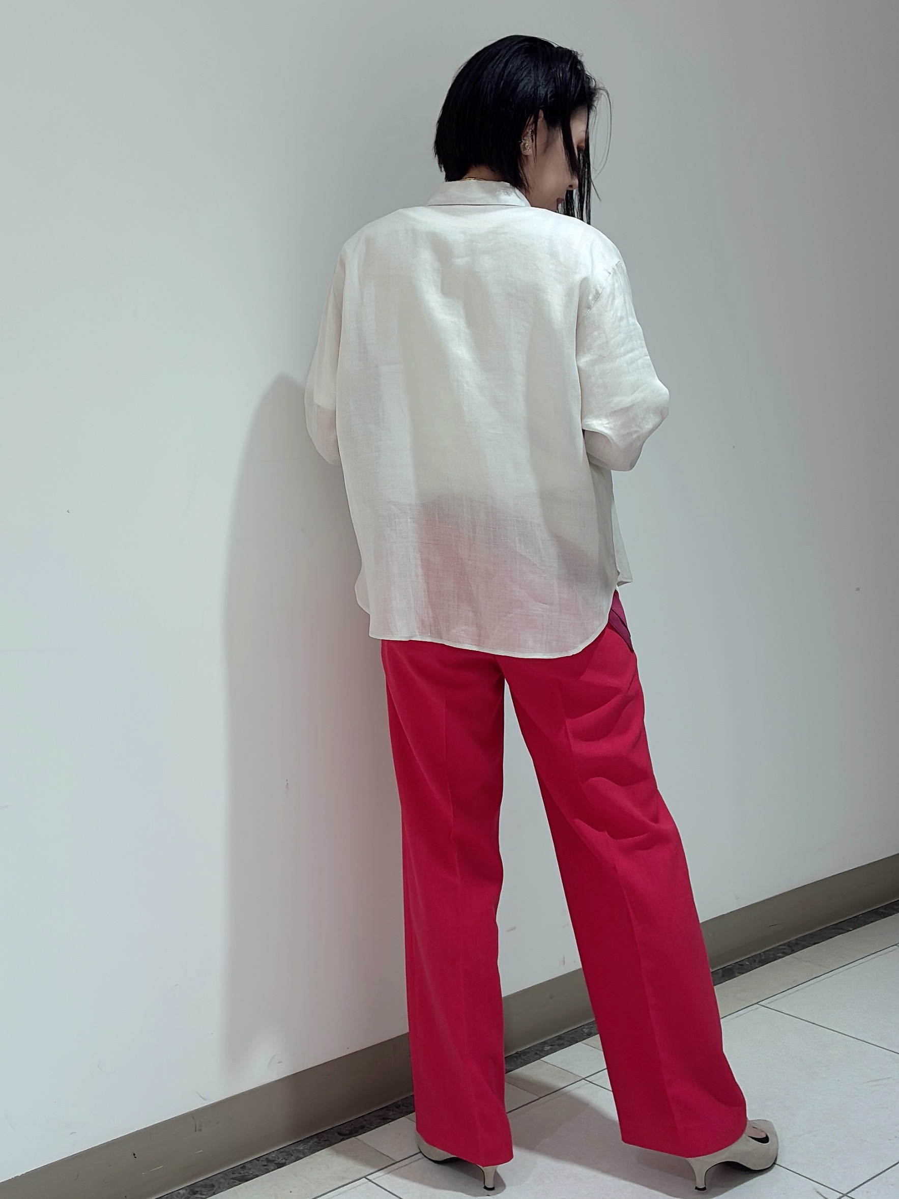 環さんの「UNTITLED｜【古畑星夏さん着用/接触冷感】ドライタッチシャツ」を使ったコーディネート
