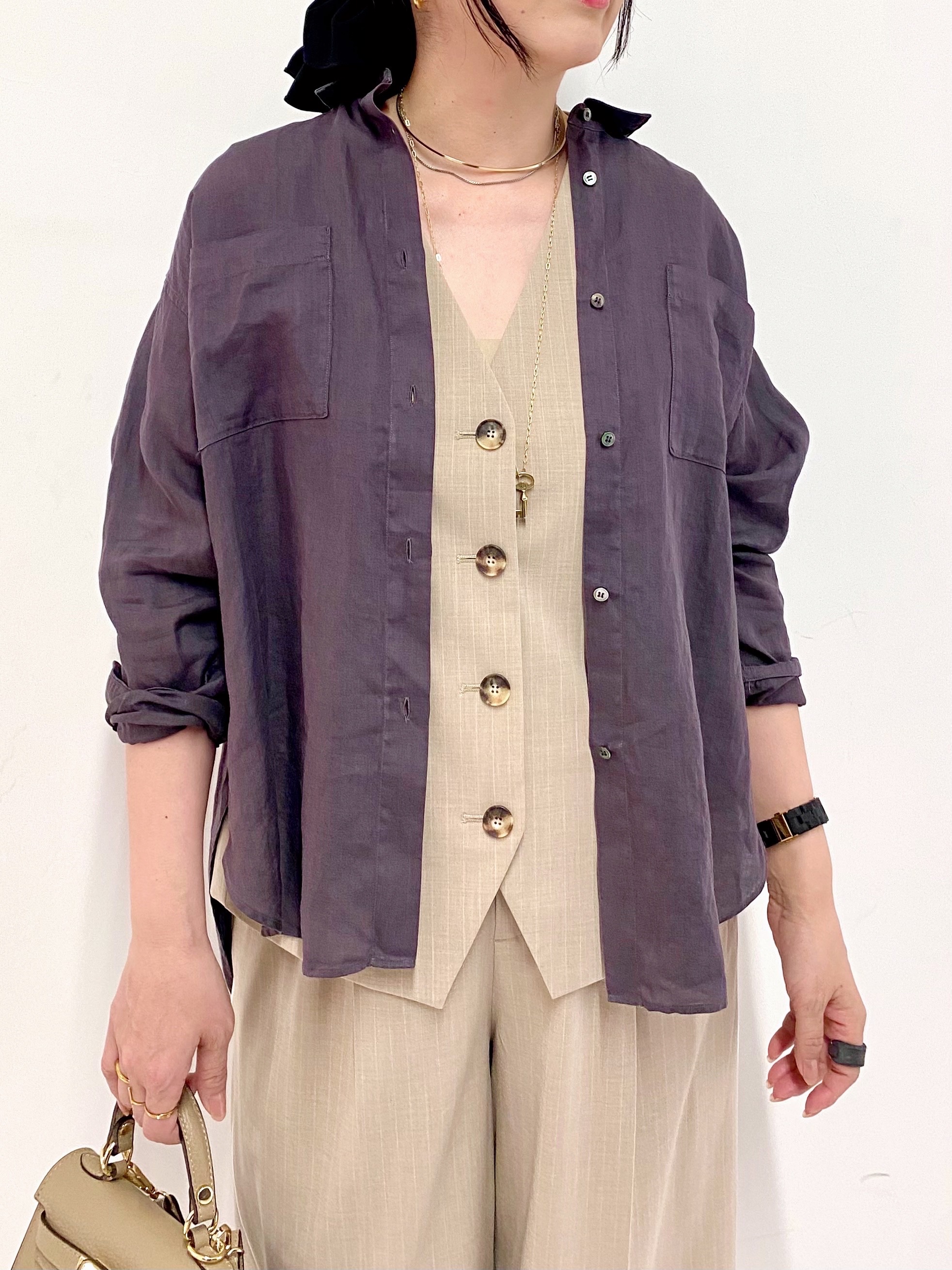 Sawaguchiさんの「DRESSTERIOR｜【人気定番/ウォッシャブル】ガーメントダイラミーシャツ」を使ったコーディネート
