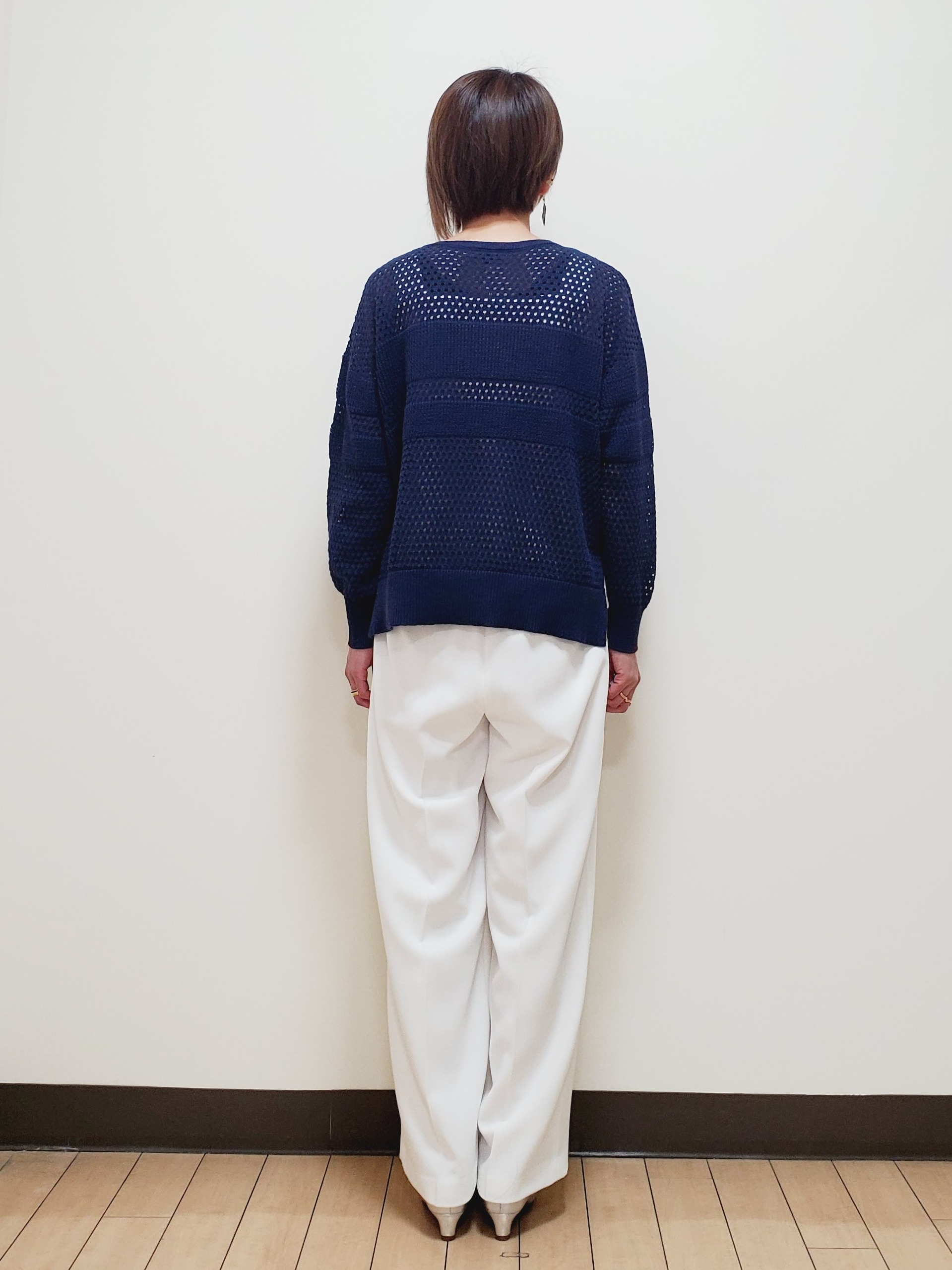 yuuさんの「Reflect｜【レイヤードにおすすめ◎】メッシュ風ドライタッチニット」を使ったコーディネート