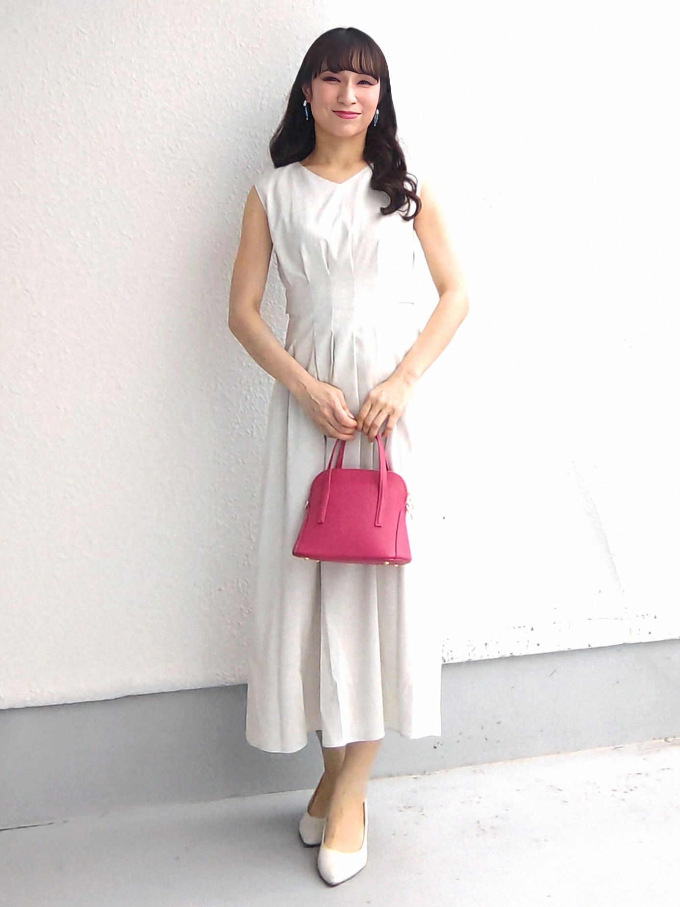 keinaさんの「SunaUna｜【手洗い可／日本製】ノースリーブフレアワンピース」を使ったコーディネート