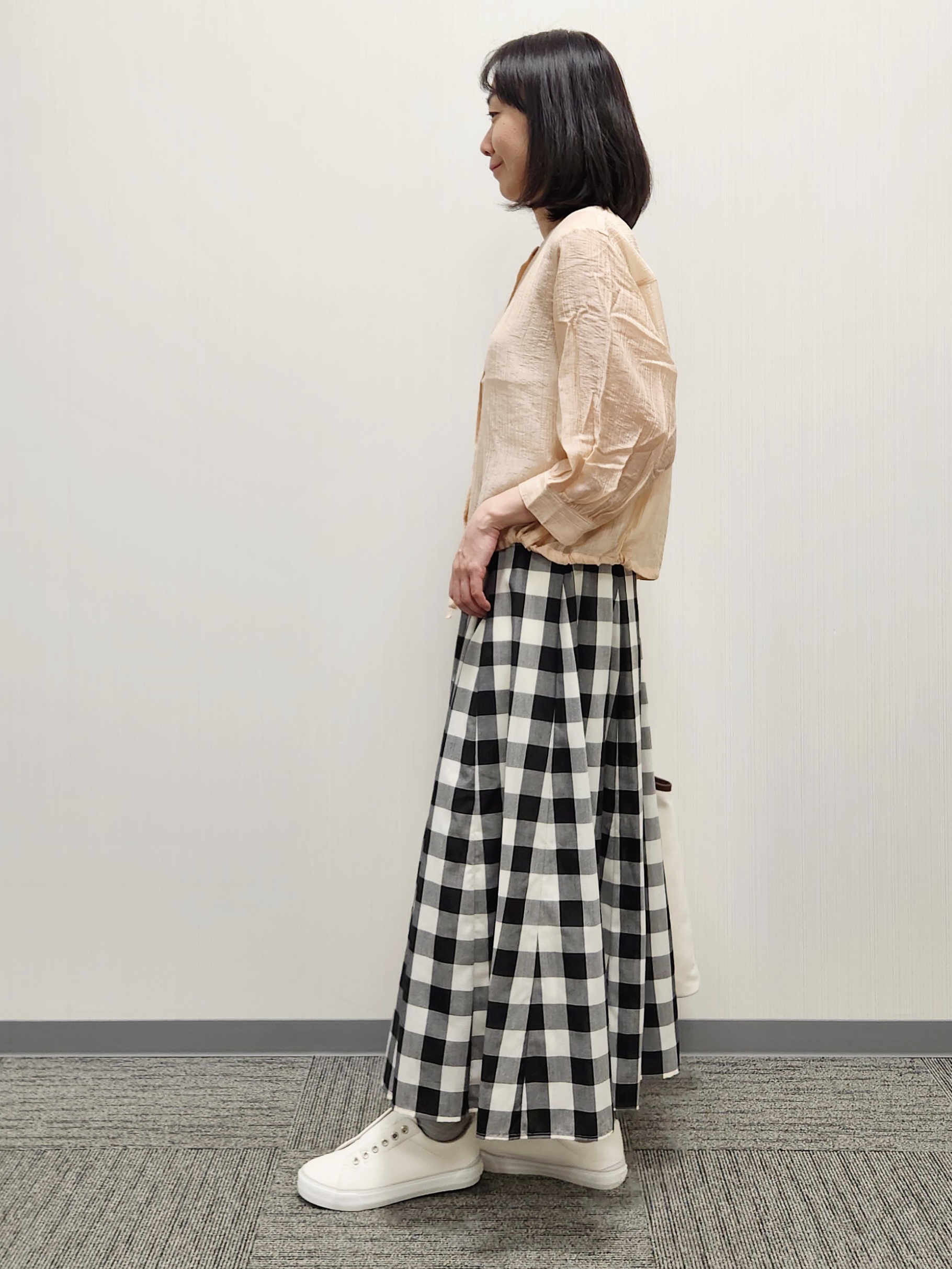 naraさんの「Dessin｜【洗える】シアードロストブラウス」を使ったコーディネート
