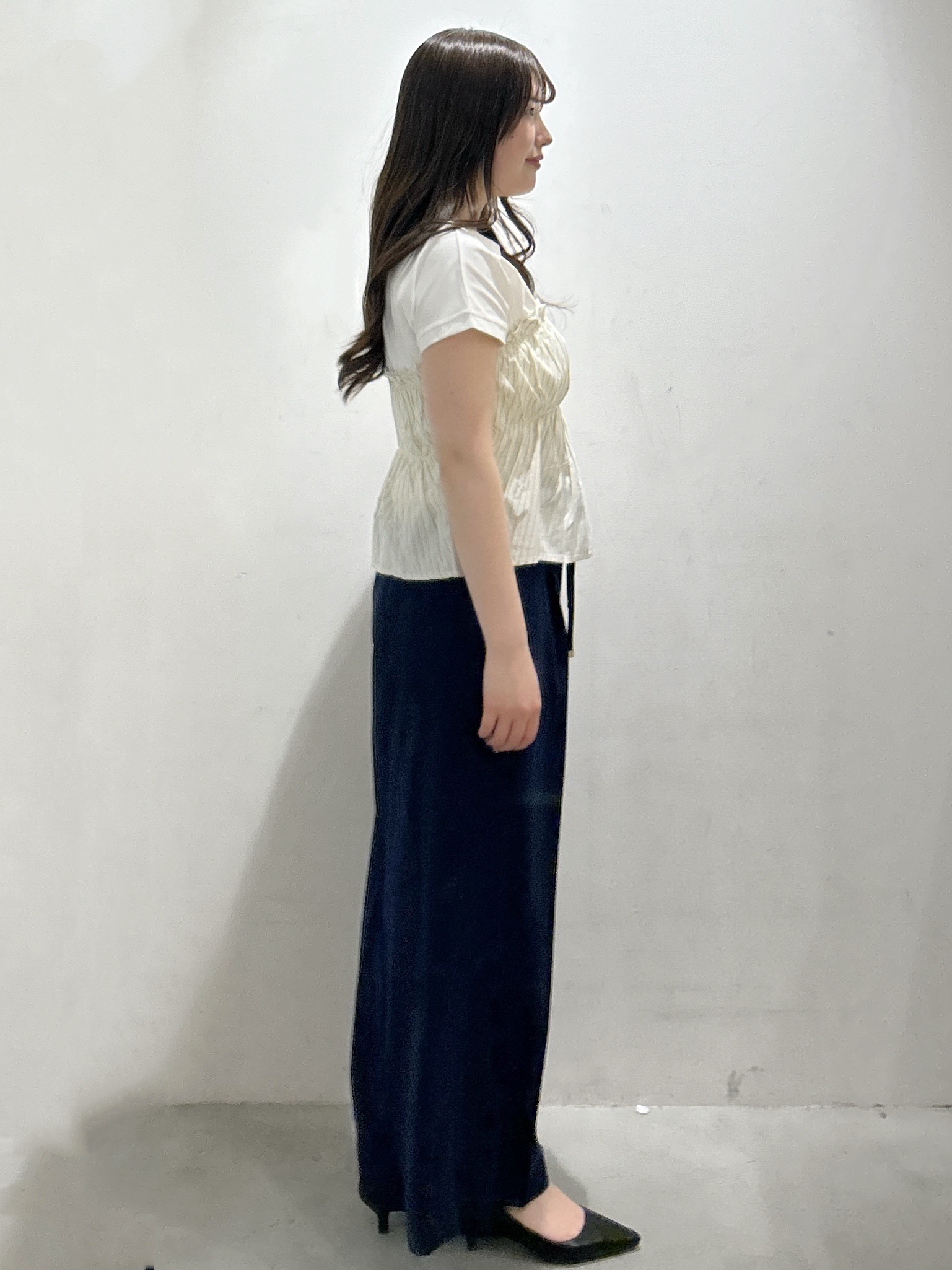 sayaさんの「OPAQUE.CLIP｜ビスチェドッキングTシャツ【洗濯機OK】」を使ったコーディネート