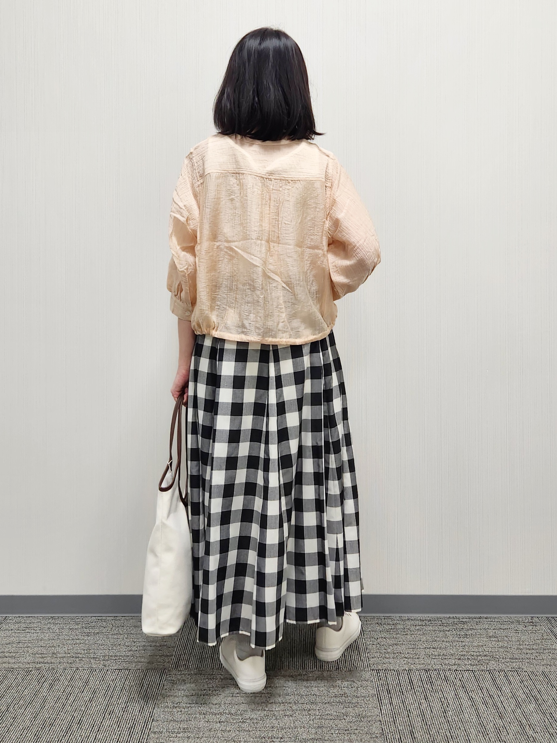 naraさんの「Dessin｜【洗える】シアードロストブラウス」を使ったコーディネート