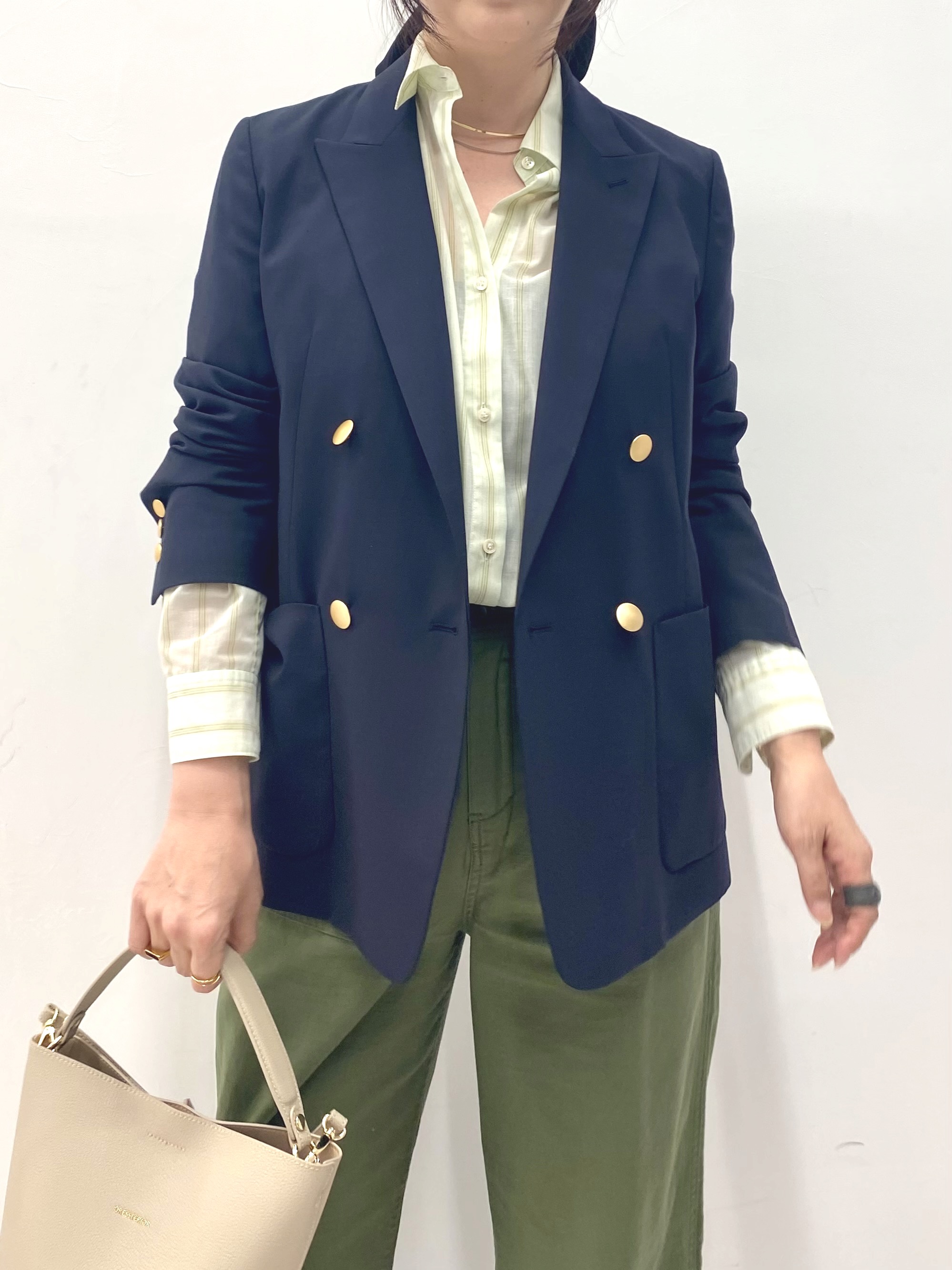 Sawaguchiさんの「DRESSTERIOR｜コンフォート ダブルブレザー」を使ったコーディネート