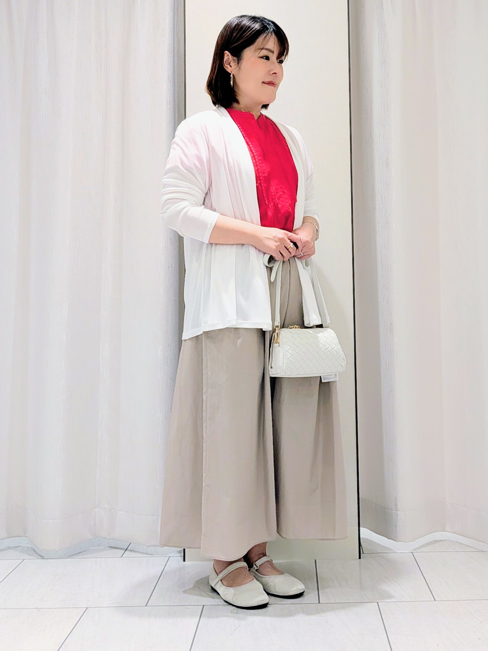 Onumaさんの「UNTITLED｜【接触冷感/UVカット/遮熱機能】フライスジャージカーディガン」を使ったコーディネート