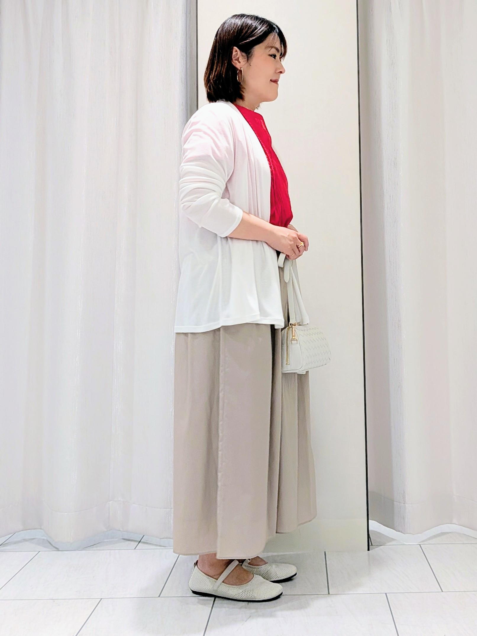 Onumaさんの「UNTITLED｜【接触冷感/UVカット/遮熱機能】フライスジャージカーディガン」を使ったコーディネート