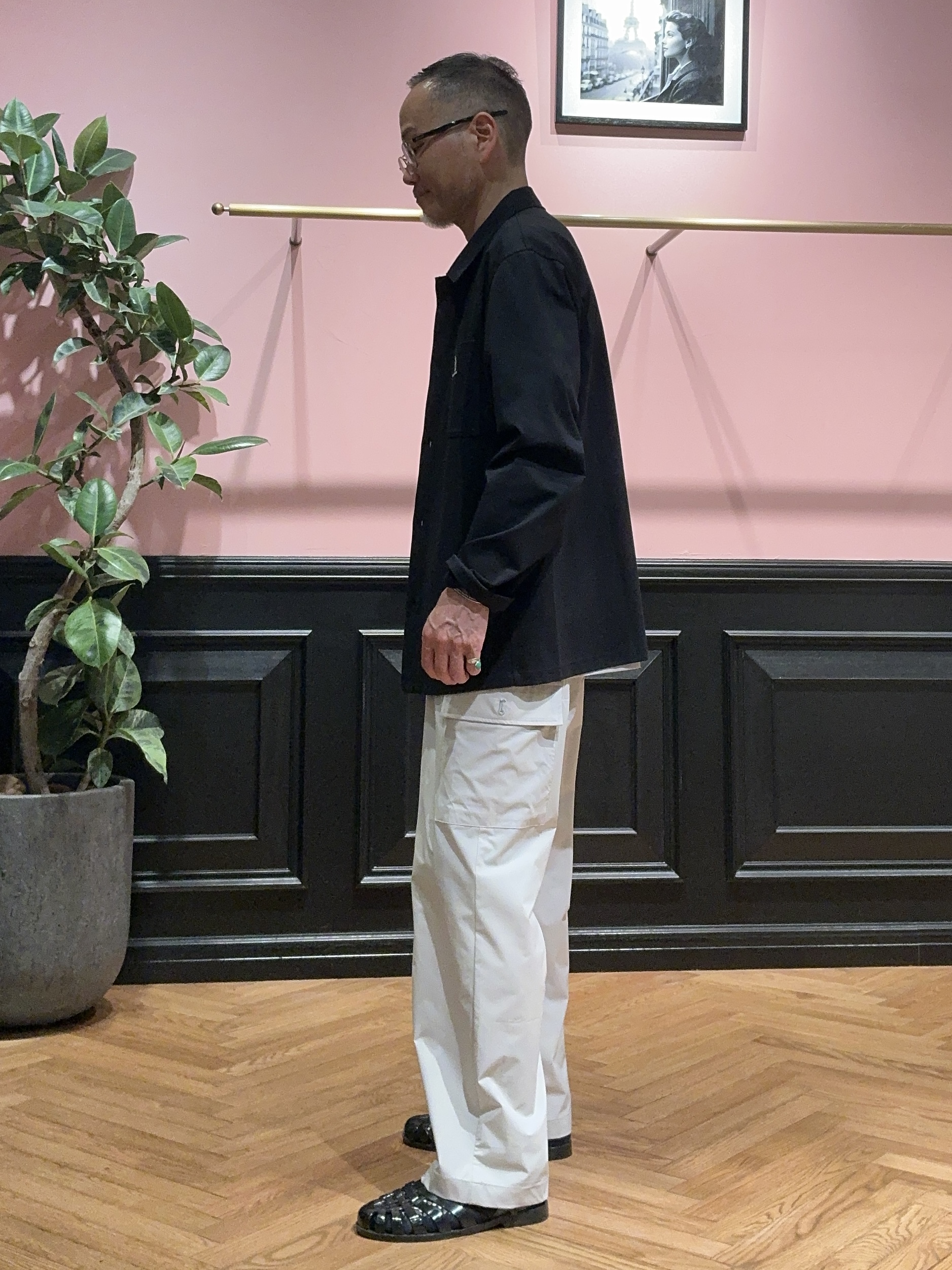 torigoeさんの「DRESSTERIOR｜【接触冷感/UVカット/抗菌防臭/しわ防止】クールデオドラント ジャージシャツ」を使ったコーディネート