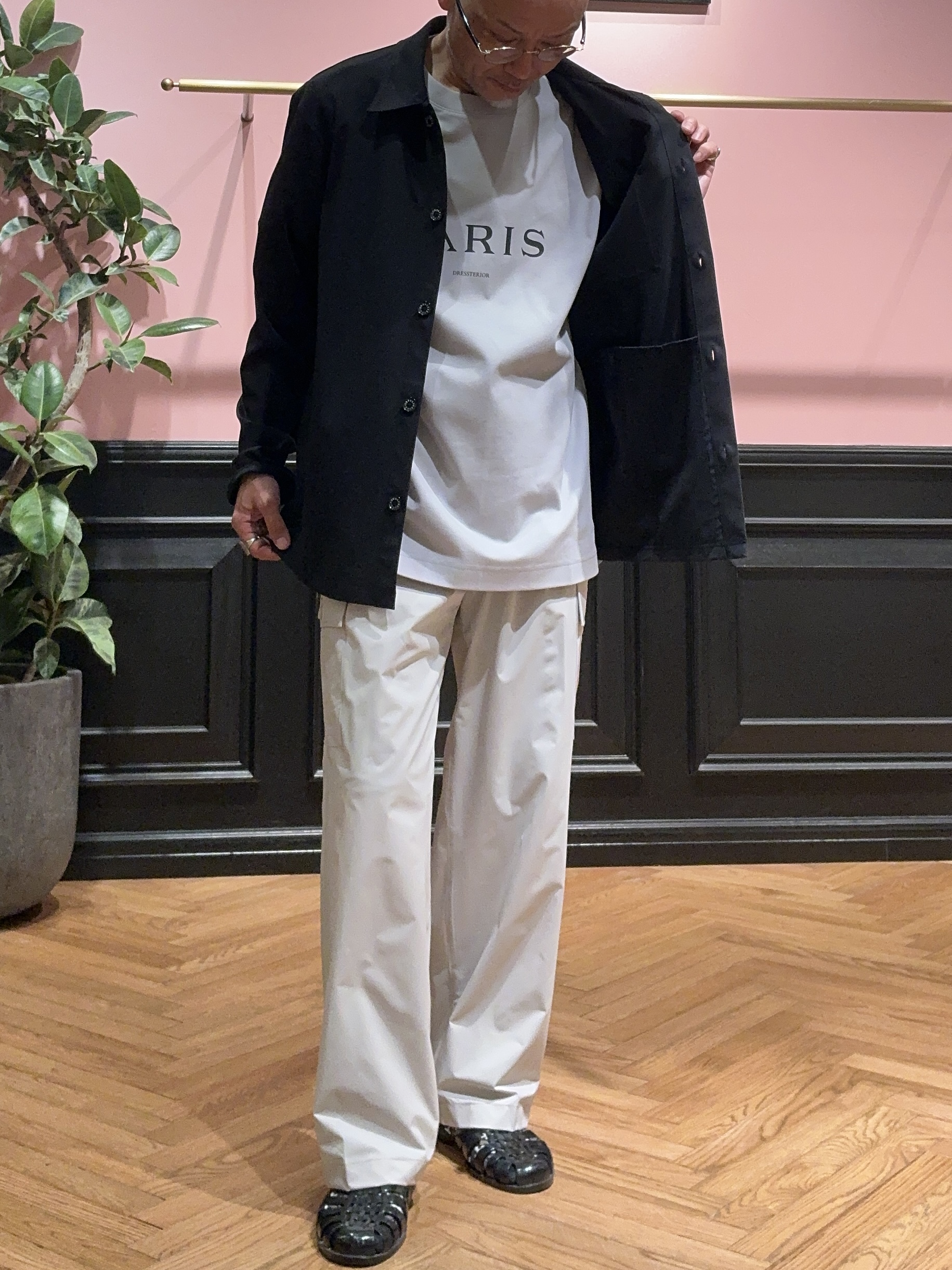 torigoeさんの「DRESSTERIOR｜【接触冷感/UVカット/抗菌防臭/しわ防止】クールデオドラント ジャージシャツ」を使ったコーディネート