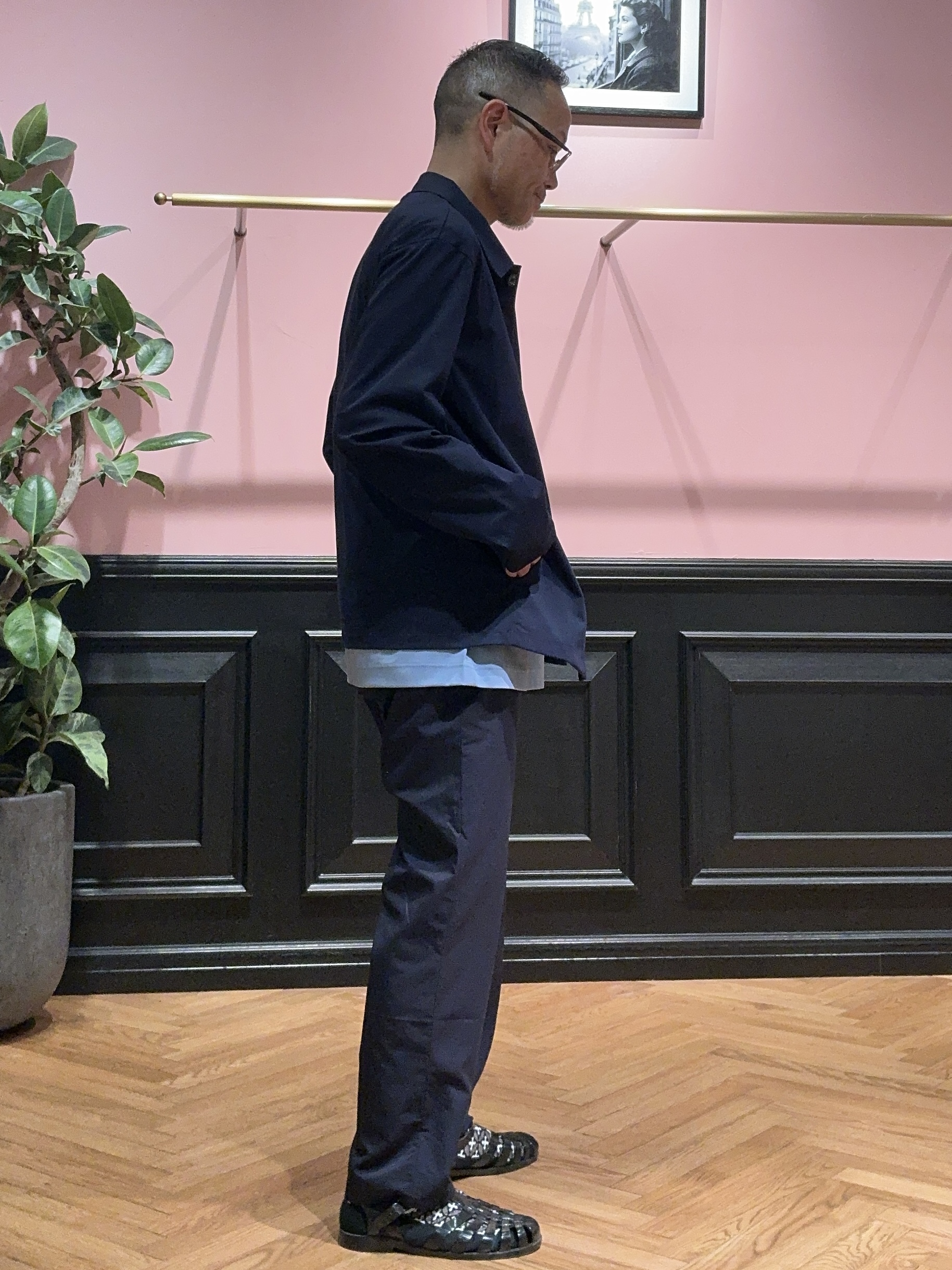 torigoeさんの「DRESSTERIOR｜【接触冷感/UVカット/抗菌防臭/しわ防止】クールデオドラント ジャージシャツ」を使ったコーディネート