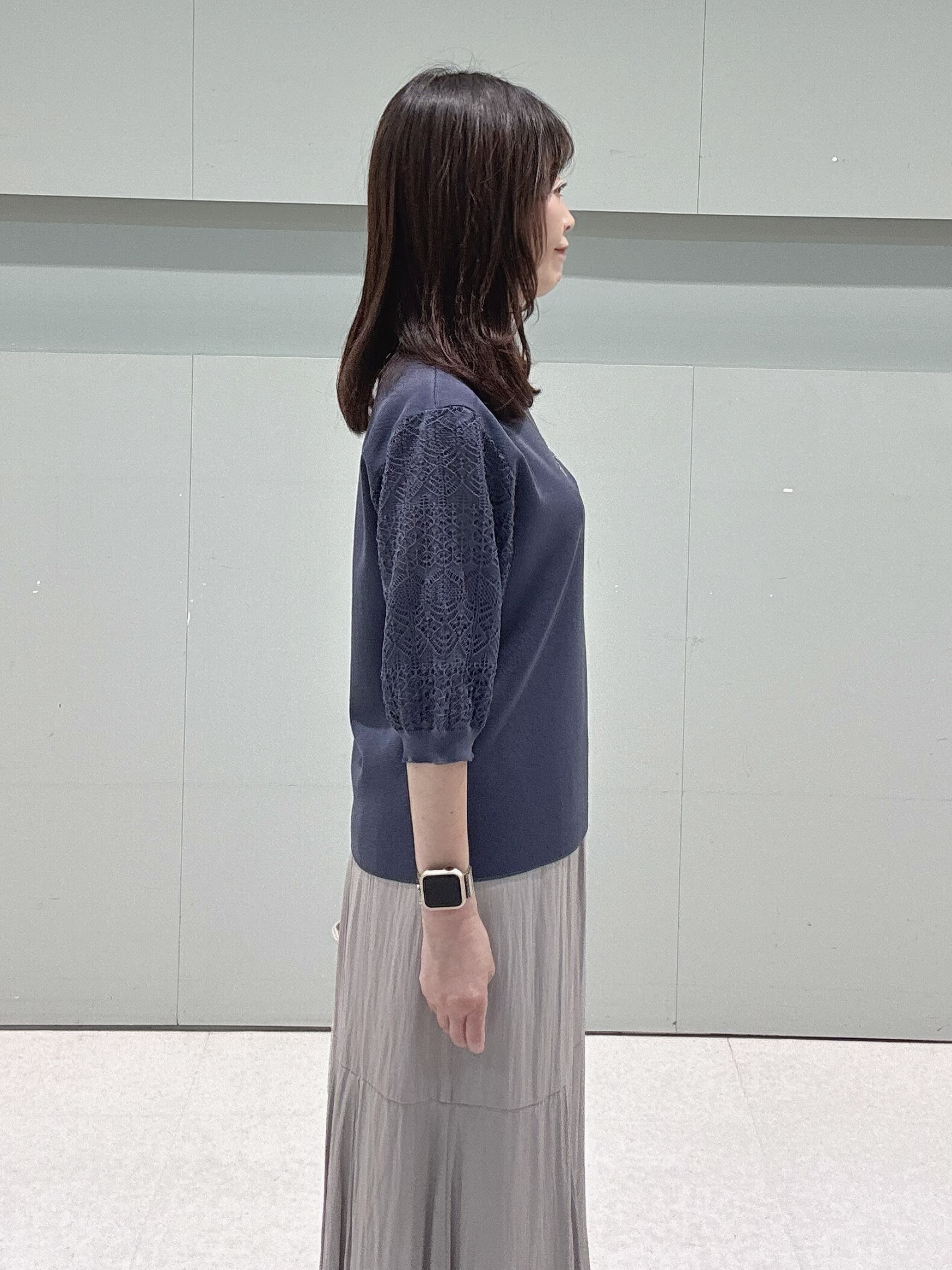 makiさんの「UNTITLED｜【洗える】エレガンススリーブニット」を使ったコーディネート