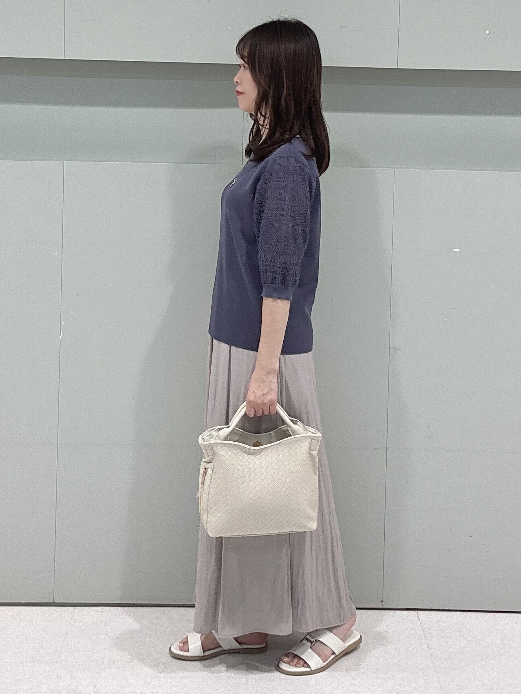 makiさんの「UNTITLED｜【洗える】エレガンススリーブニット」を使ったコーディネート