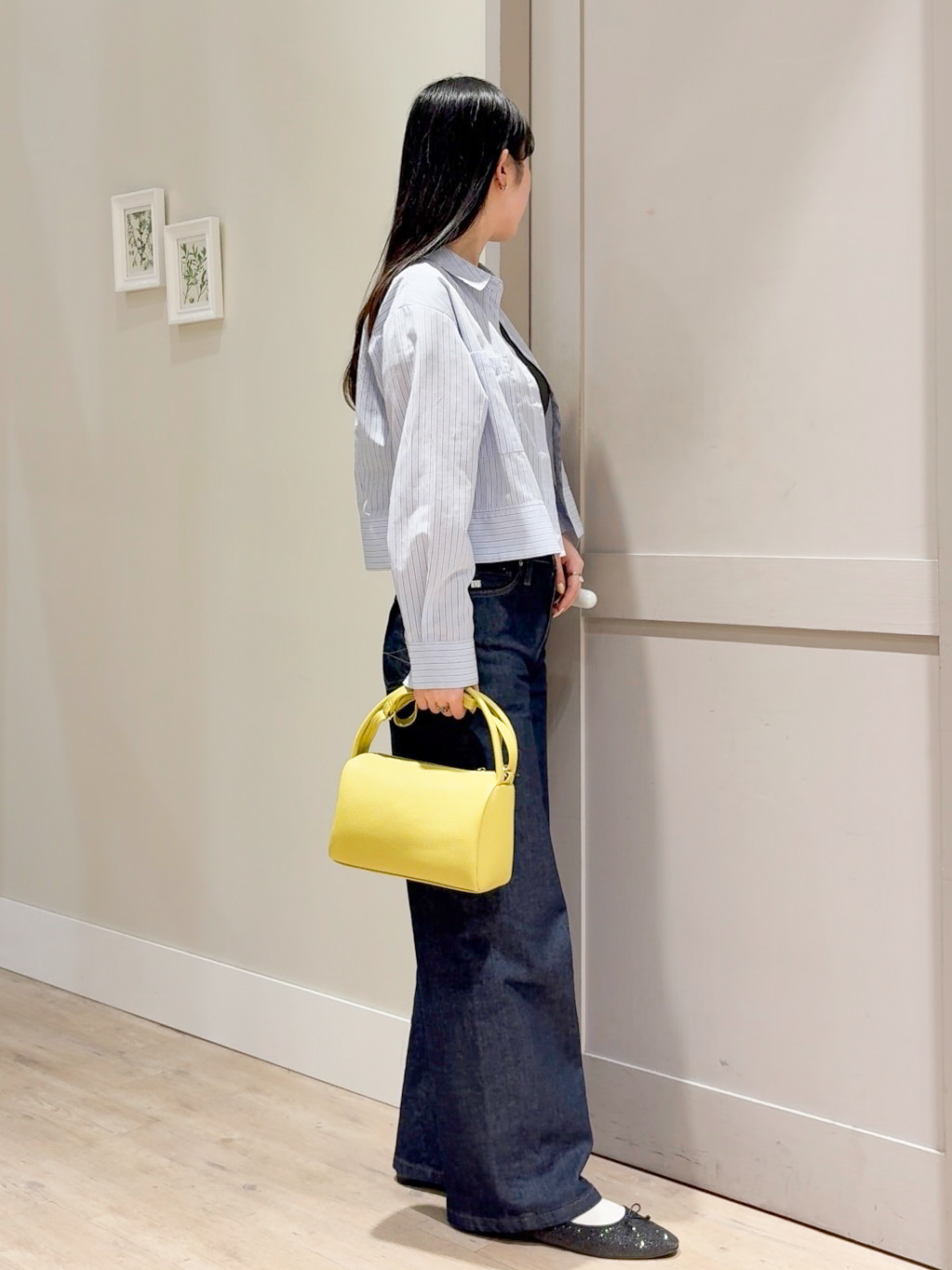 Mayuさんの「grove｜【貴島明日香さん着用／イージーケア／接触冷感】麻混クロップドシャツ」を使ったコーディネート