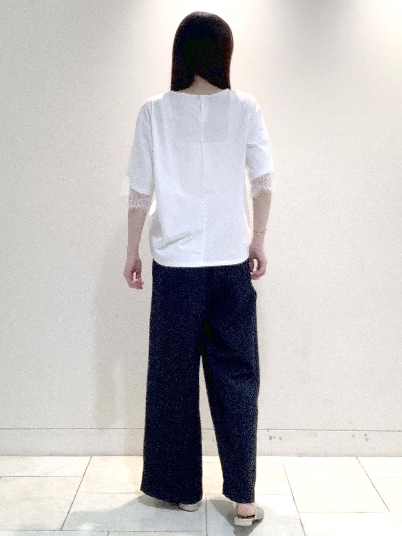 ヤマグチさんの「Reflect｜【UVカット／接触冷感】スカラップレースジャージカットソー」を使ったコーディネート