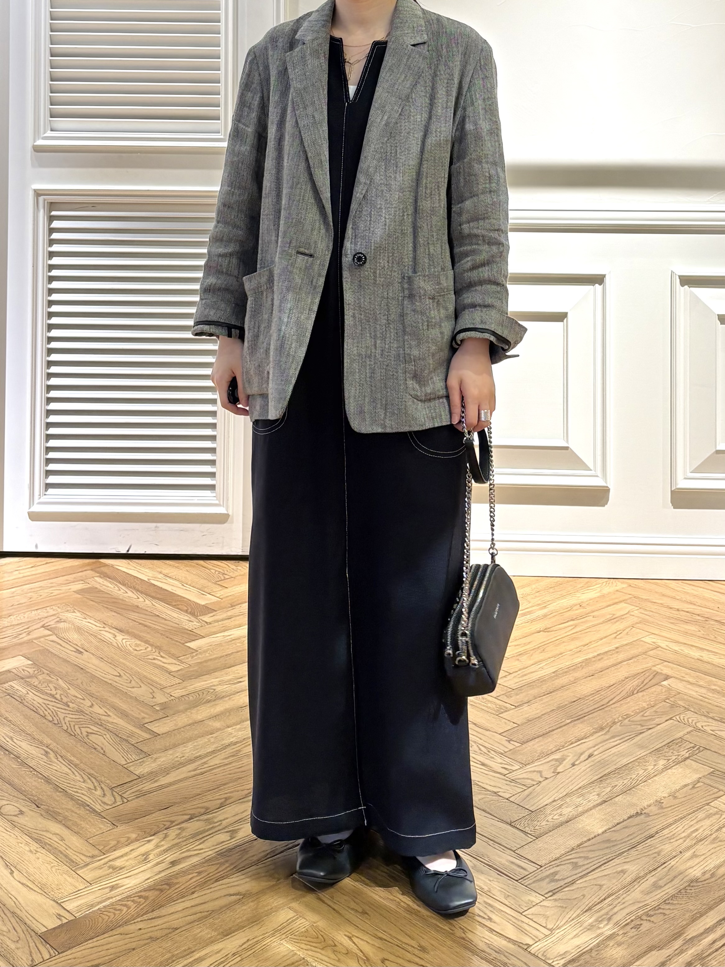 cocoさんの「DRESSTERIOR｜【セットアップ可/UVカット/接触冷感/吸水速乾】ウォッシャブル Iラインワンピース」を使ったコーディネート
