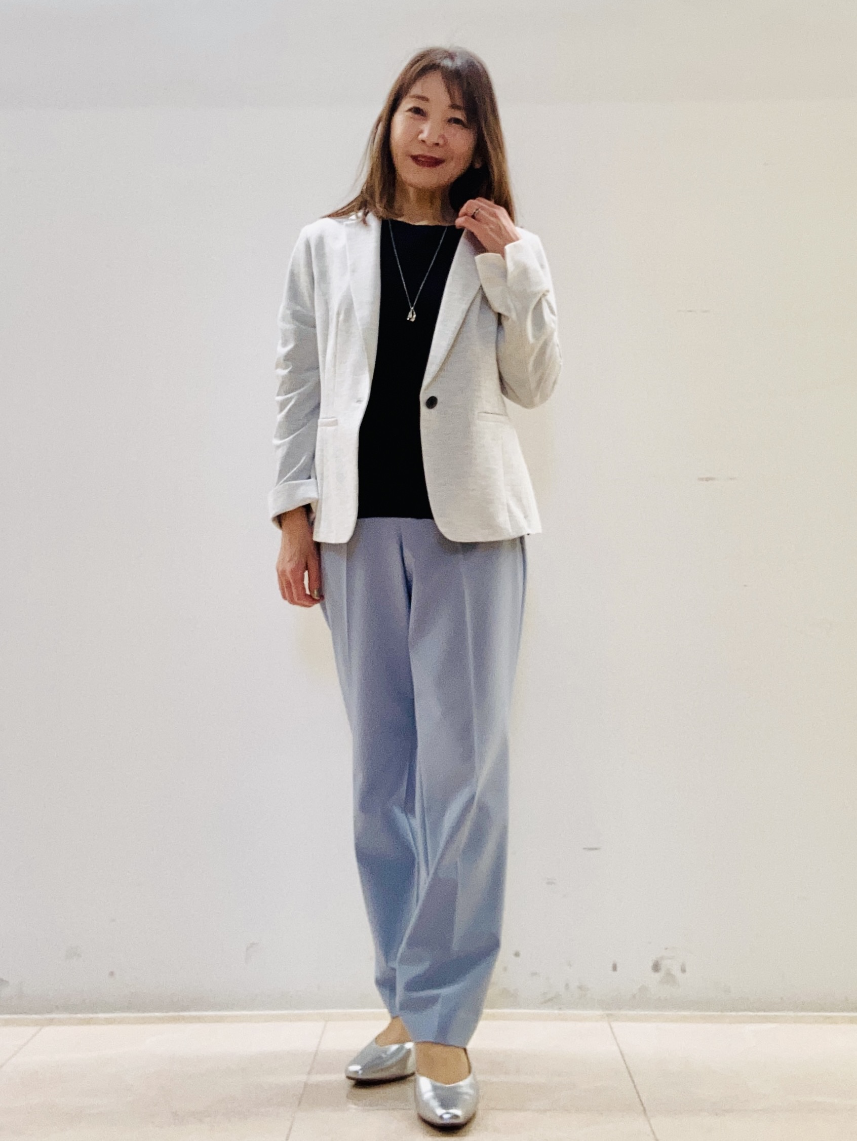 kurodaさんの「Reflect｜【SS-4Lサイズ／UVカット／接触冷感】匠ジャケット／ベーシックテーラード」を使ったコーディネート