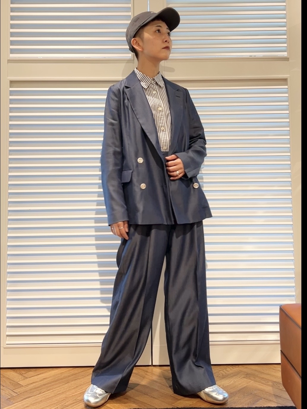 OCHIAIさんの「DRESSTERIOR｜【otonaMUSE5月号掲載/セットアップ可】テンセルデニムダブルジャケット」を使ったコーディネート