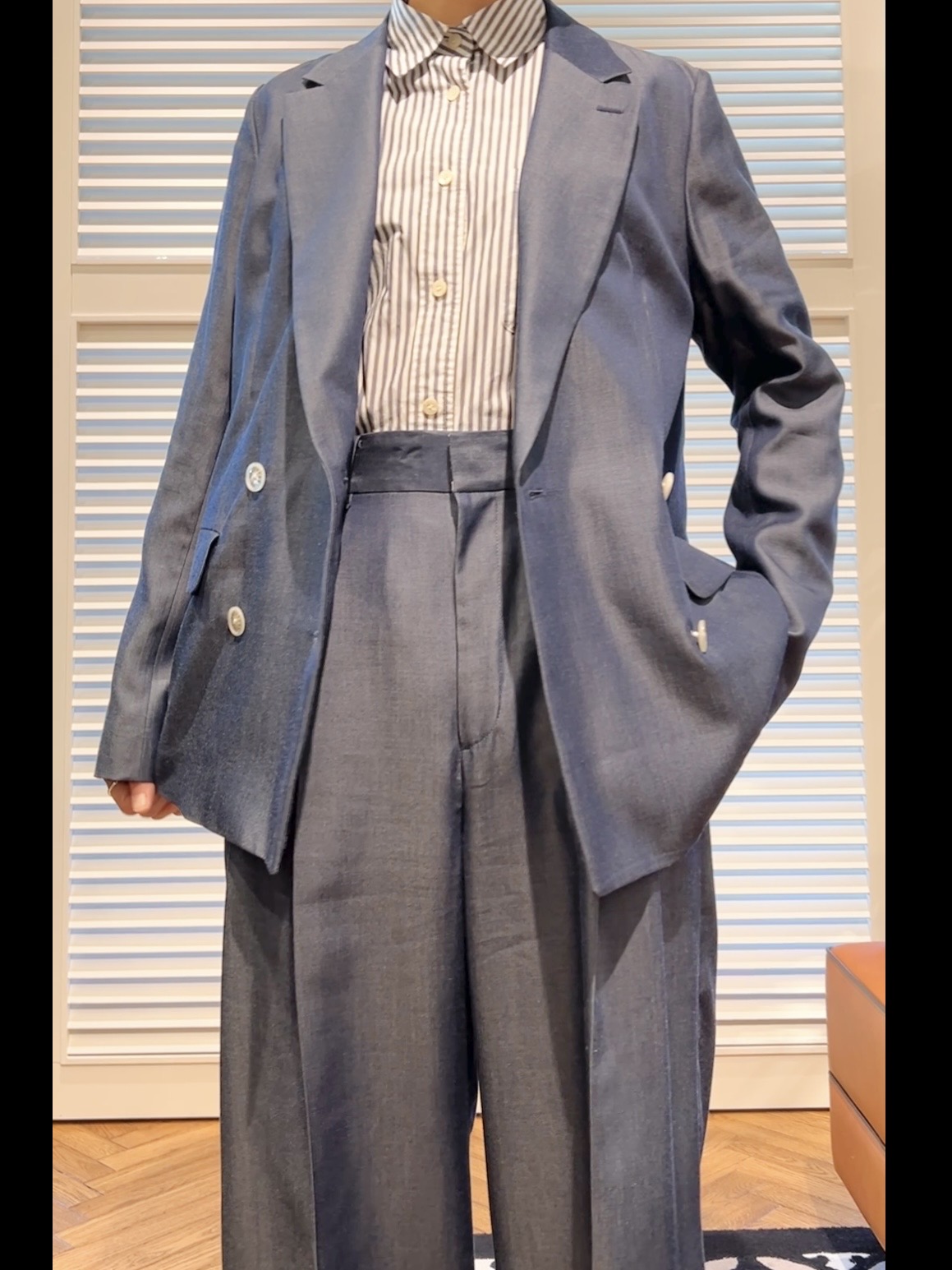 OCHIAIさんの「DRESSTERIOR｜【otonaMUSE5月号掲載/セットアップ可】テンセルデニムダブルジャケット」を使ったコーディネート