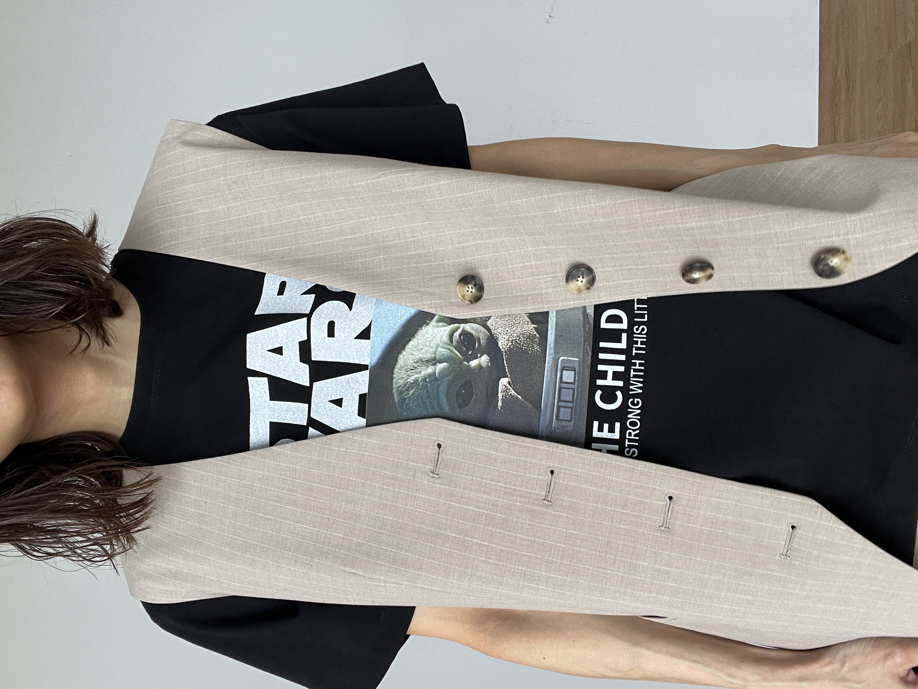 misaさんの「DRESSTERIOR｜【接触冷感】STAR WARS カプセルグローグTシャツ」を使ったコーディネート