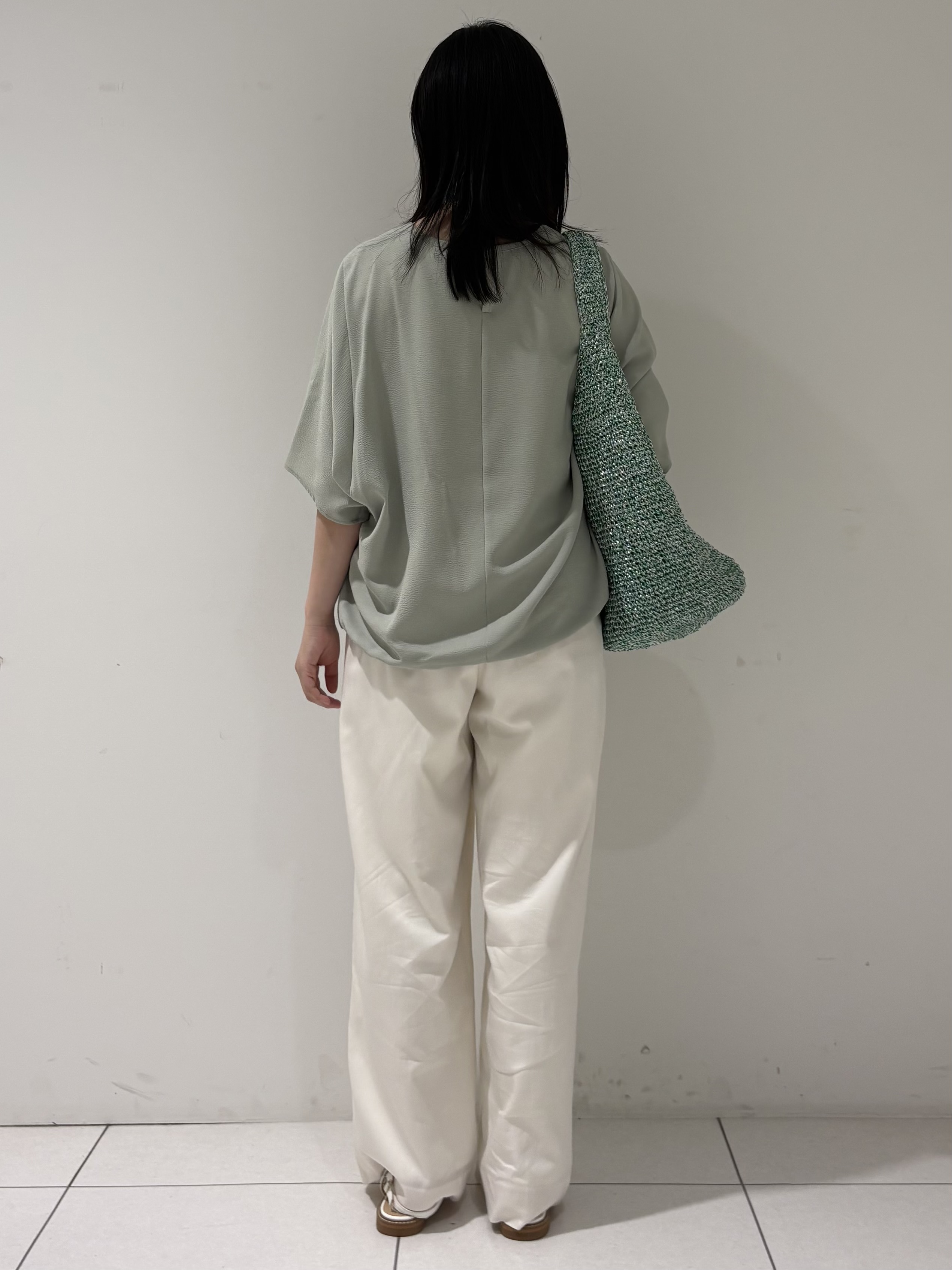 momokoさんの「INDIVI｜【洗える／2WAY／裾ドロスト付き】 ドルマンスリーブチュニックトップス」を使ったコーディネート