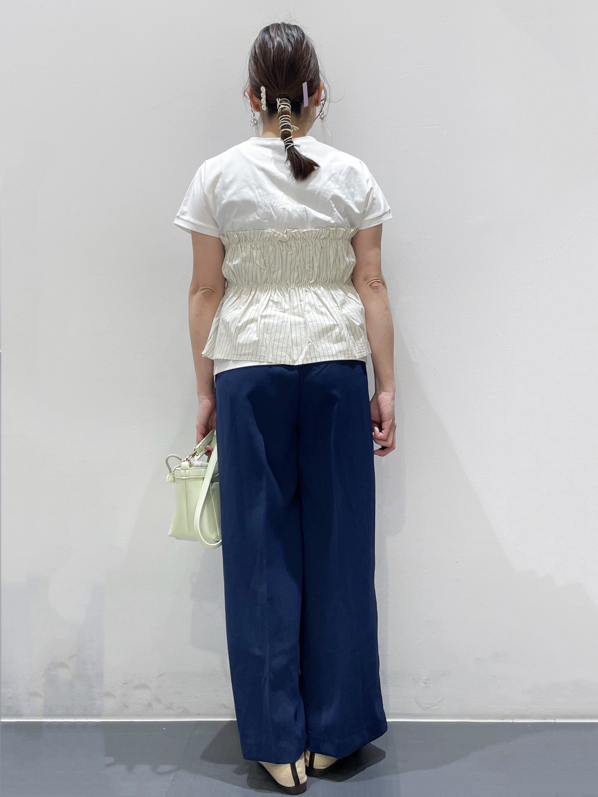 ともも。さんの「OPAQUE.CLIP｜ビスチェドッキングTシャツ【洗濯機OK】」を使ったコーディネート
