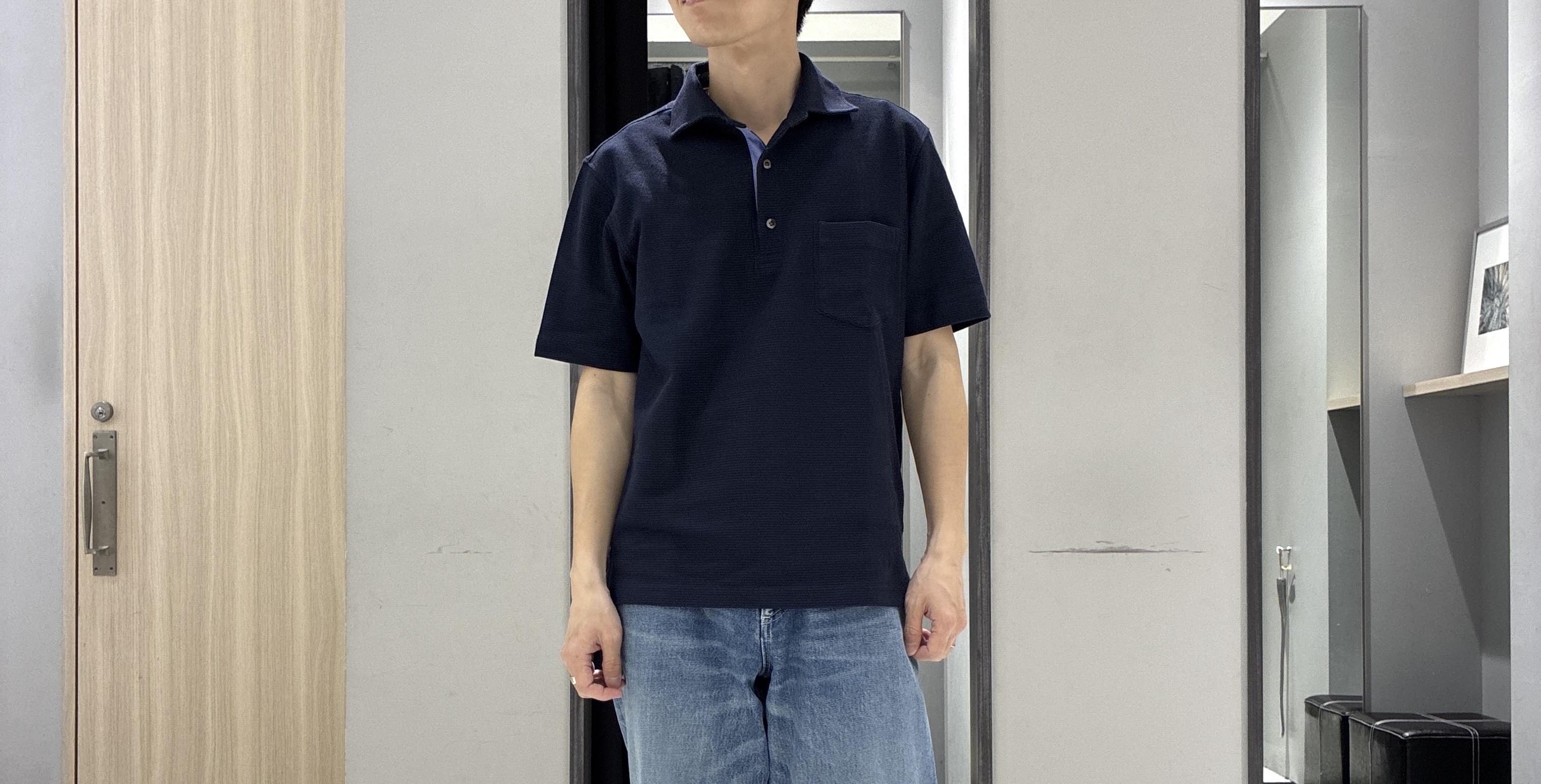 わいずみさんの「TAKEO KIKUCHI｜【抗菌防臭】ステイフレッシュ ポロシャツ」を使ったコーディネート
