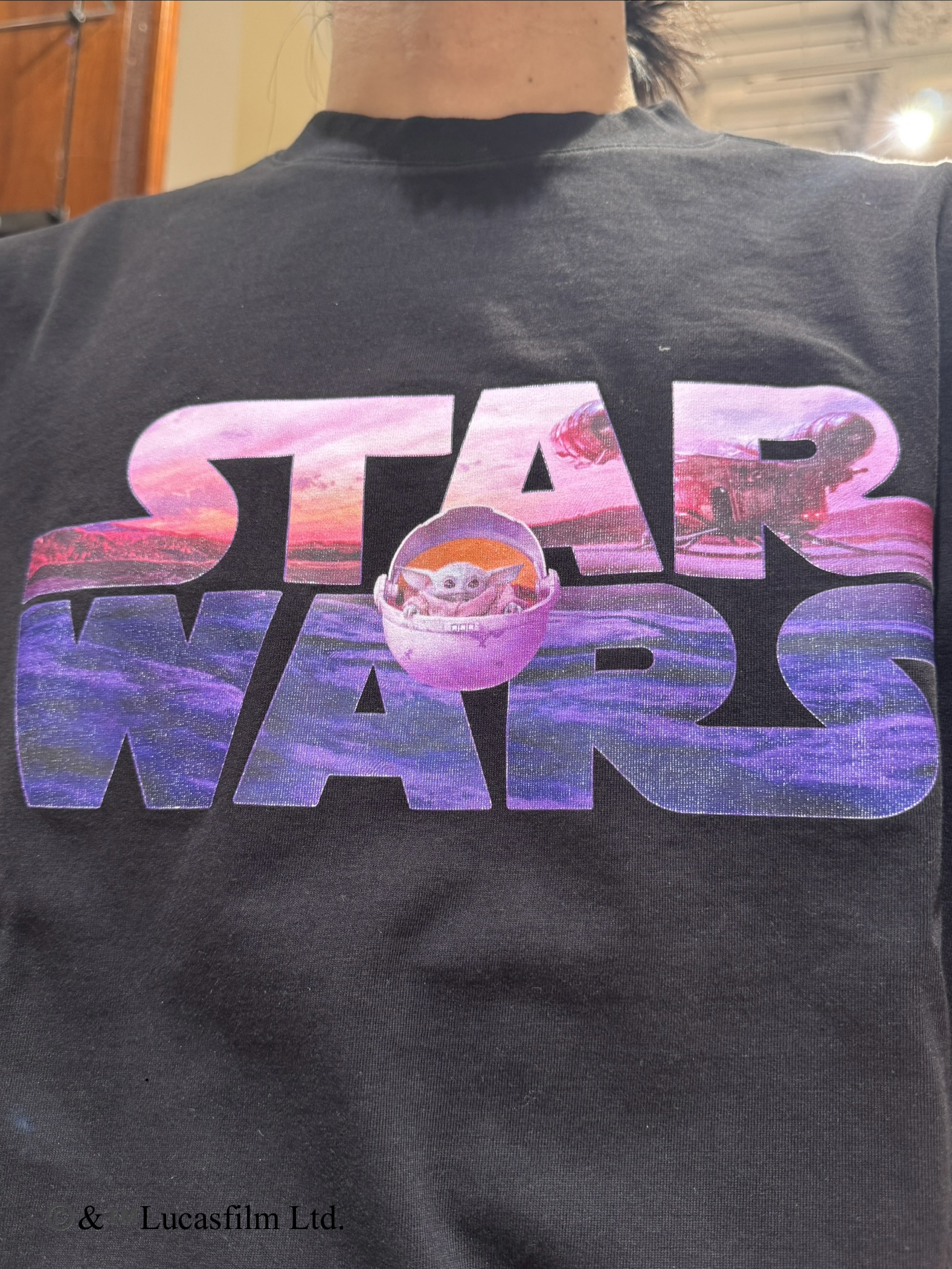 kawarataniさんの「DRESSTERIOR｜【接触冷感】STAR WARS ロゴTシャツ」を使ったコーディネート