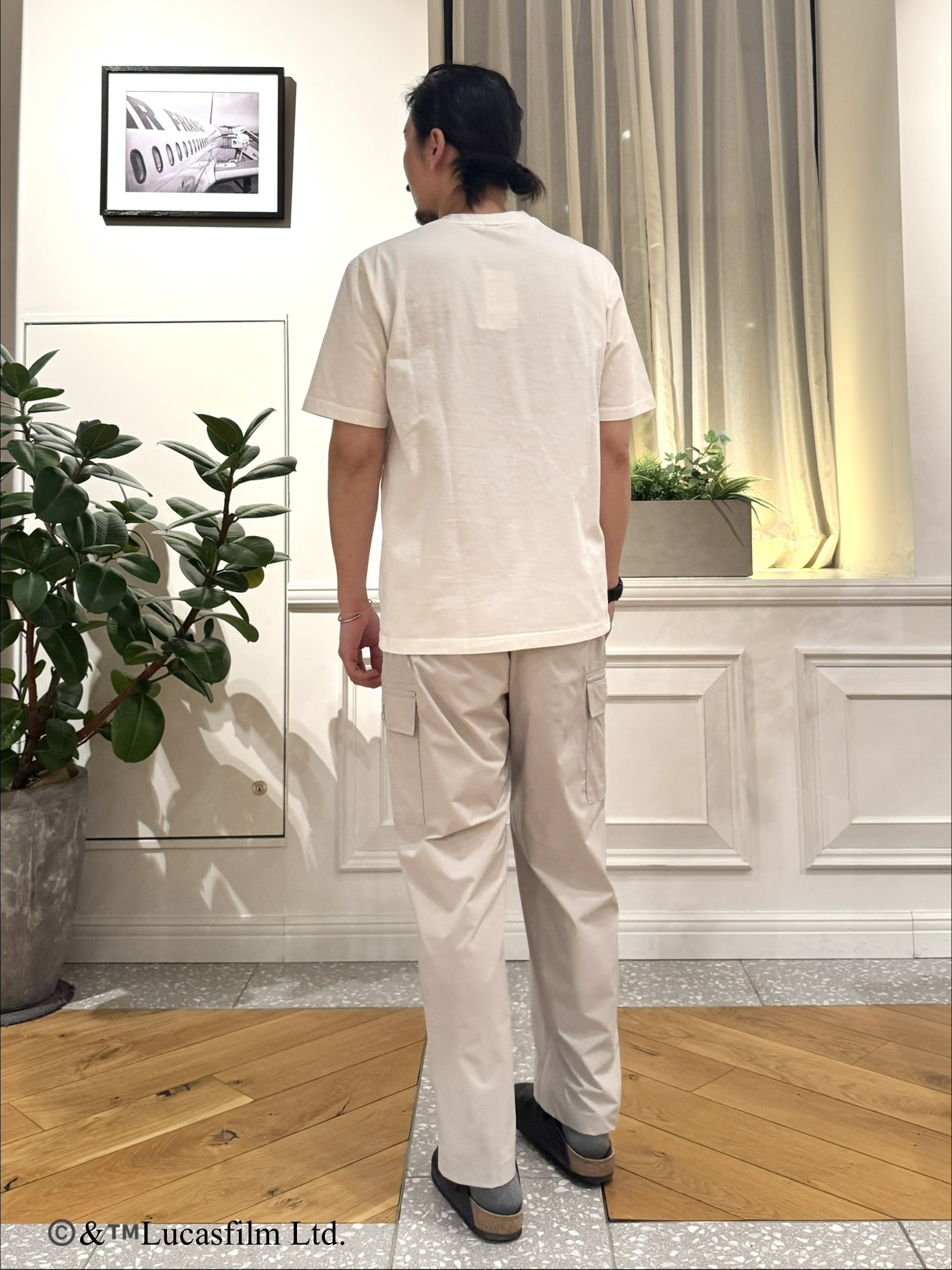 kawarataniさんの「DRESSTERIOR｜【接触冷感】STAR WARS カプセルグローグTシャツ」を使ったコーディネート