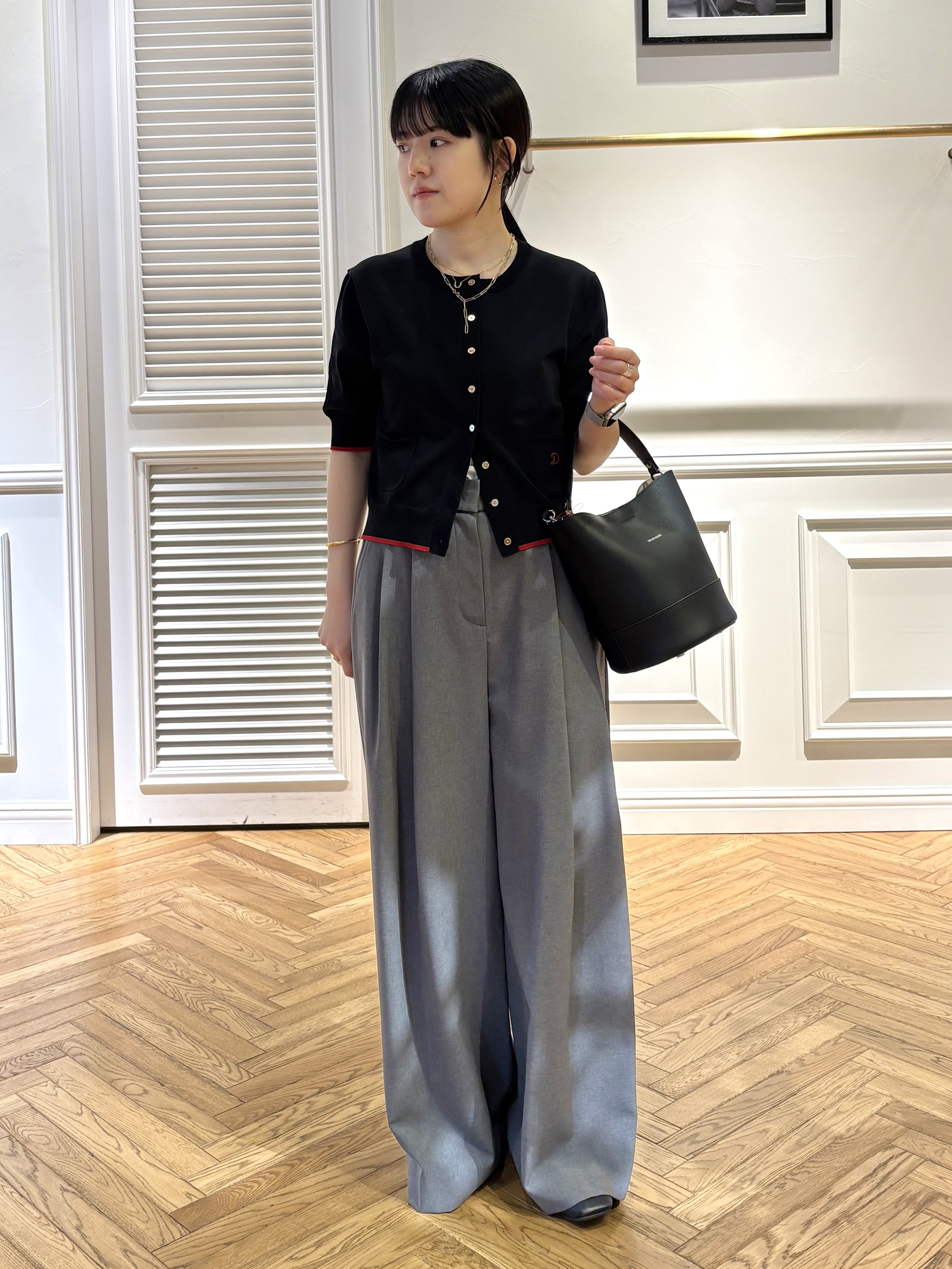 cocoさんの「DRESSTERIOR｜【UVカット/ウォッシャブル】クールタッチ ニットカーディガン」を使ったコーディネート