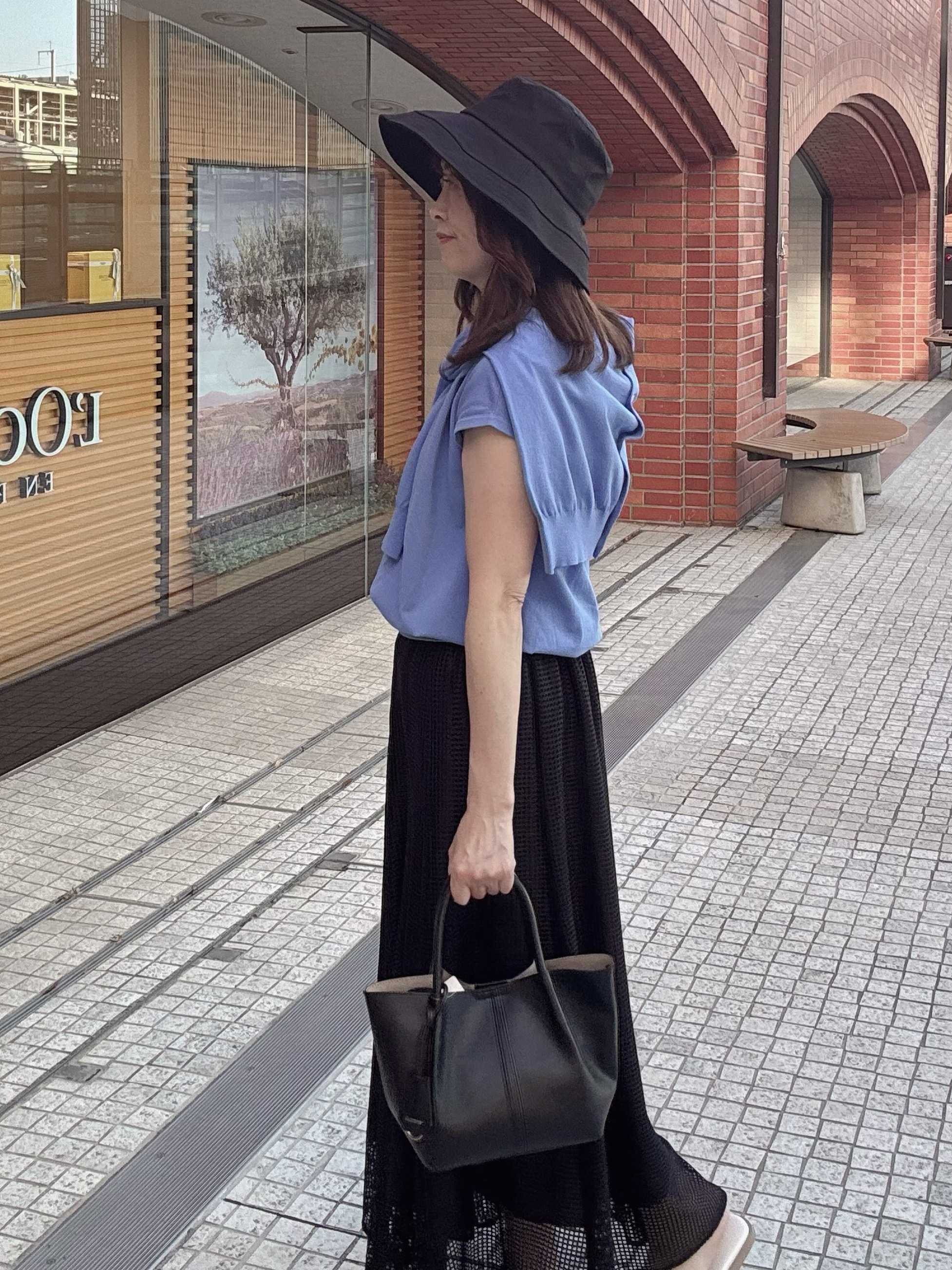 makiさんの「UNTITLED｜【9色展開/アンサンブル可】コットンクルーネックカーディガン」を使ったコーディネート