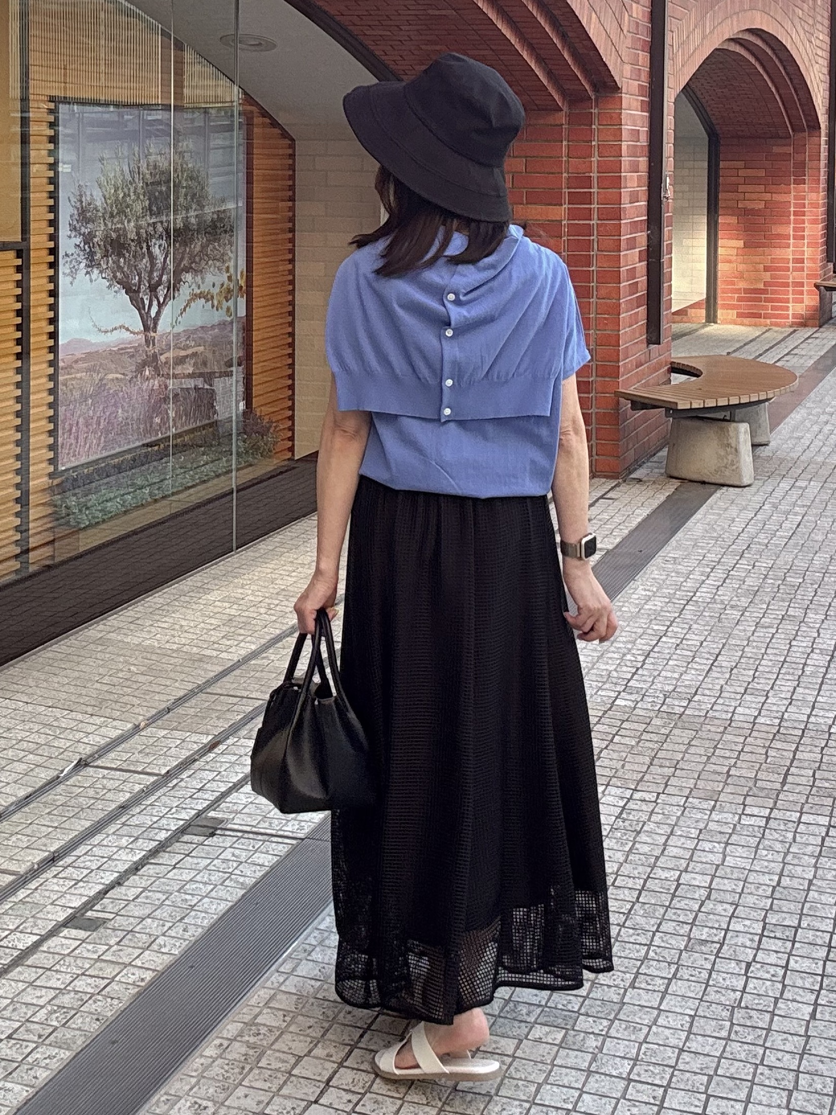 makiさんの「UNTITLED｜【9色展開/アンサンブル可】コットンクルーネックカーディガン」を使ったコーディネート
